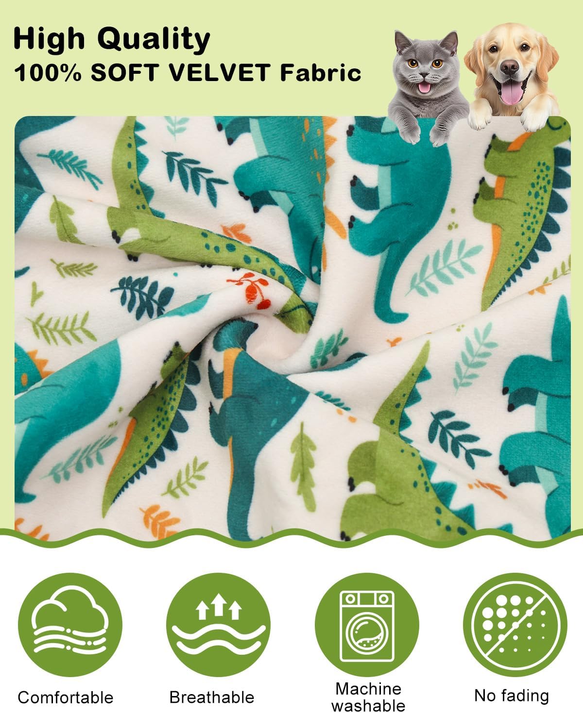 CuteBone Dinosaur Costume Dog Pajamas, Stretchy Spandex Crystal Velvet Sleepwear Coat for Small Dogs, Soft & Warm Pet Outfit Clothes for Cold Weather, Cozy Pullover Design COSP05XXL