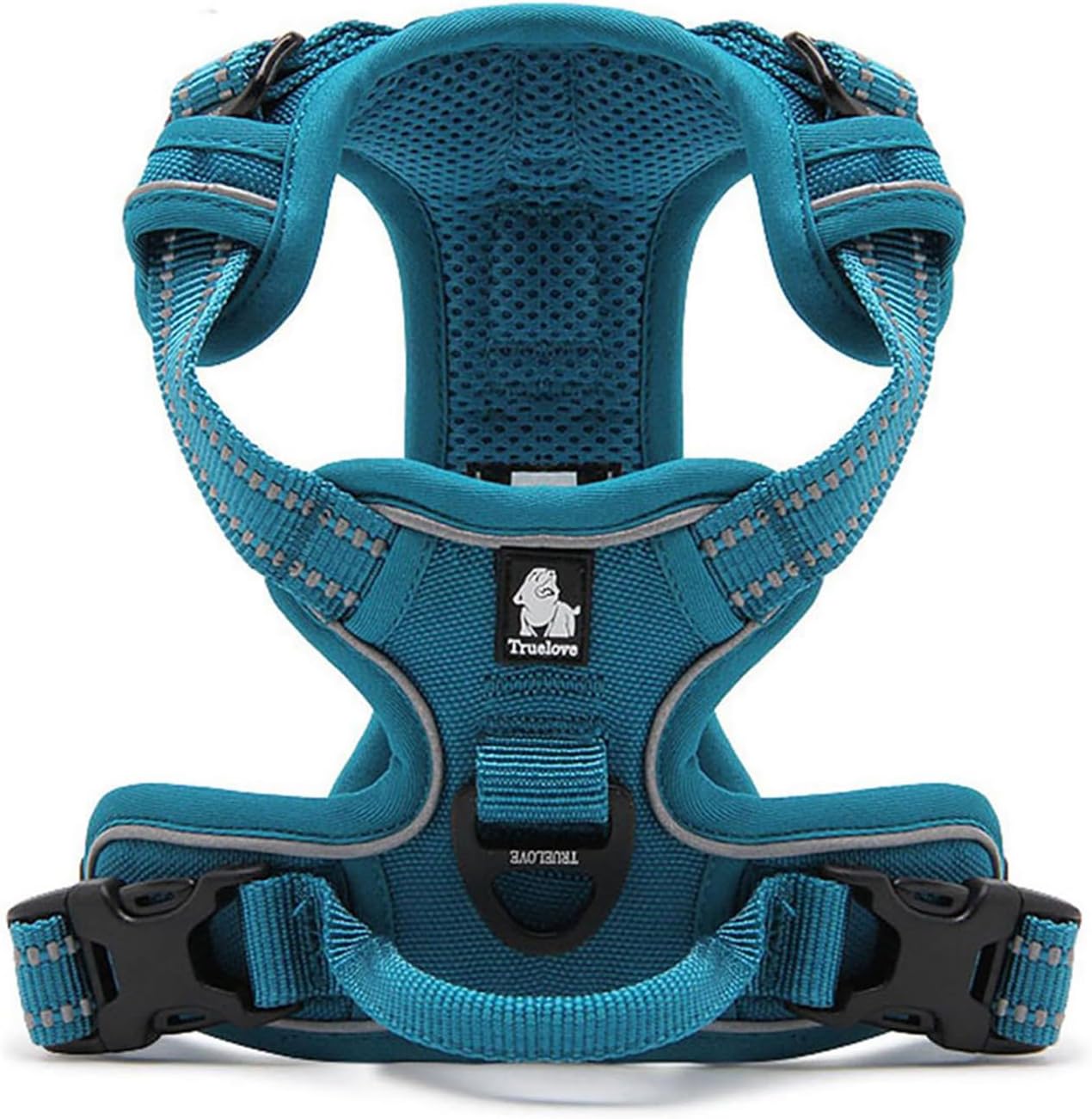 TRUE LOVE Truelove Adjustable No-Pull Dog Harness Reflective Pup Vest Harnesses Comfortable Control Brilliant Colors TLH5651(Blue,M)