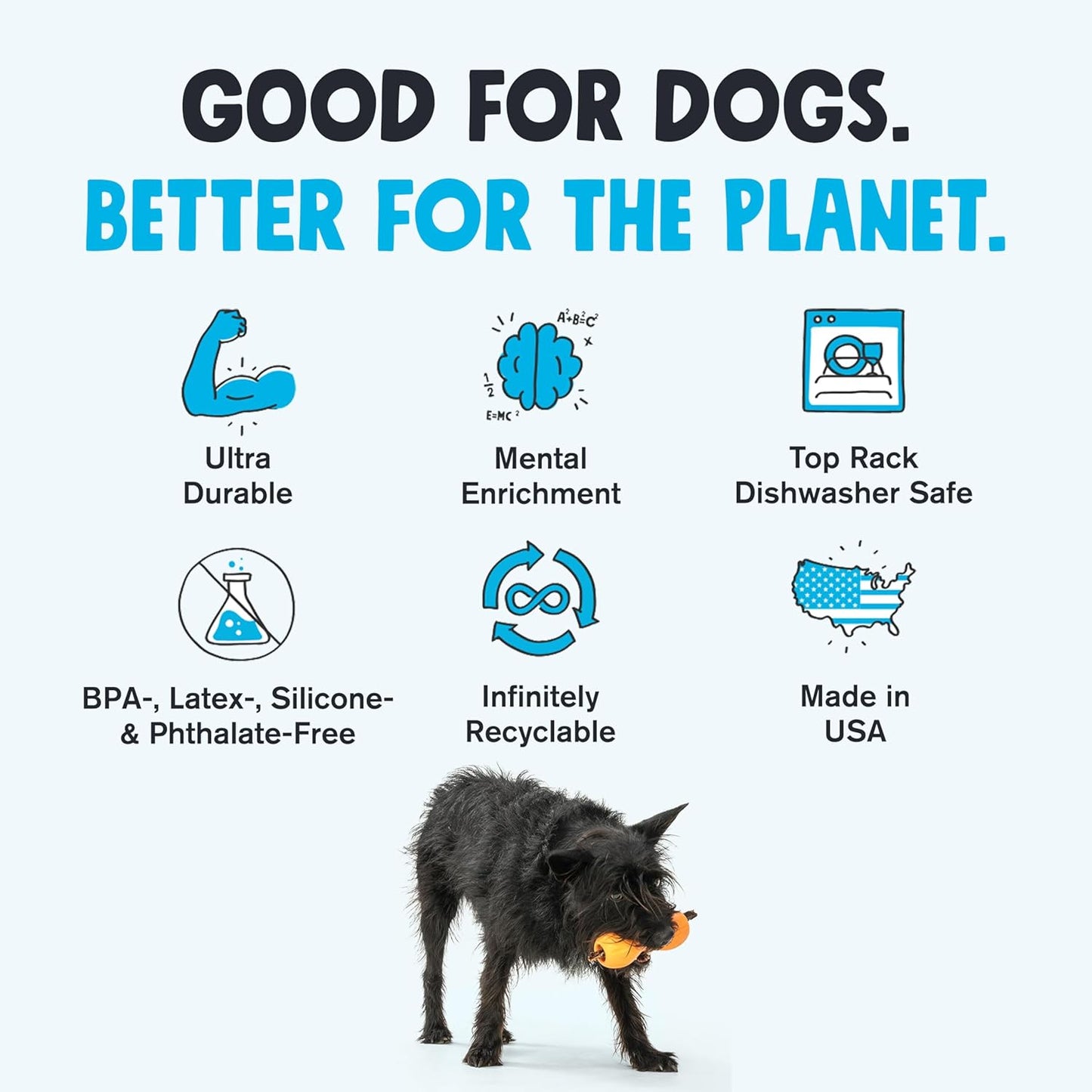 WEST PAW Zogoflex Qwizl Dog Puzzle Treat Toy – Interactive Chewing for Dogs – Dispenses Pet Treats – Brightly-Colored Dog Enrichment Toy for Aggressive Chewers, Fetch, Catch, Small 5.5", Bubblegum