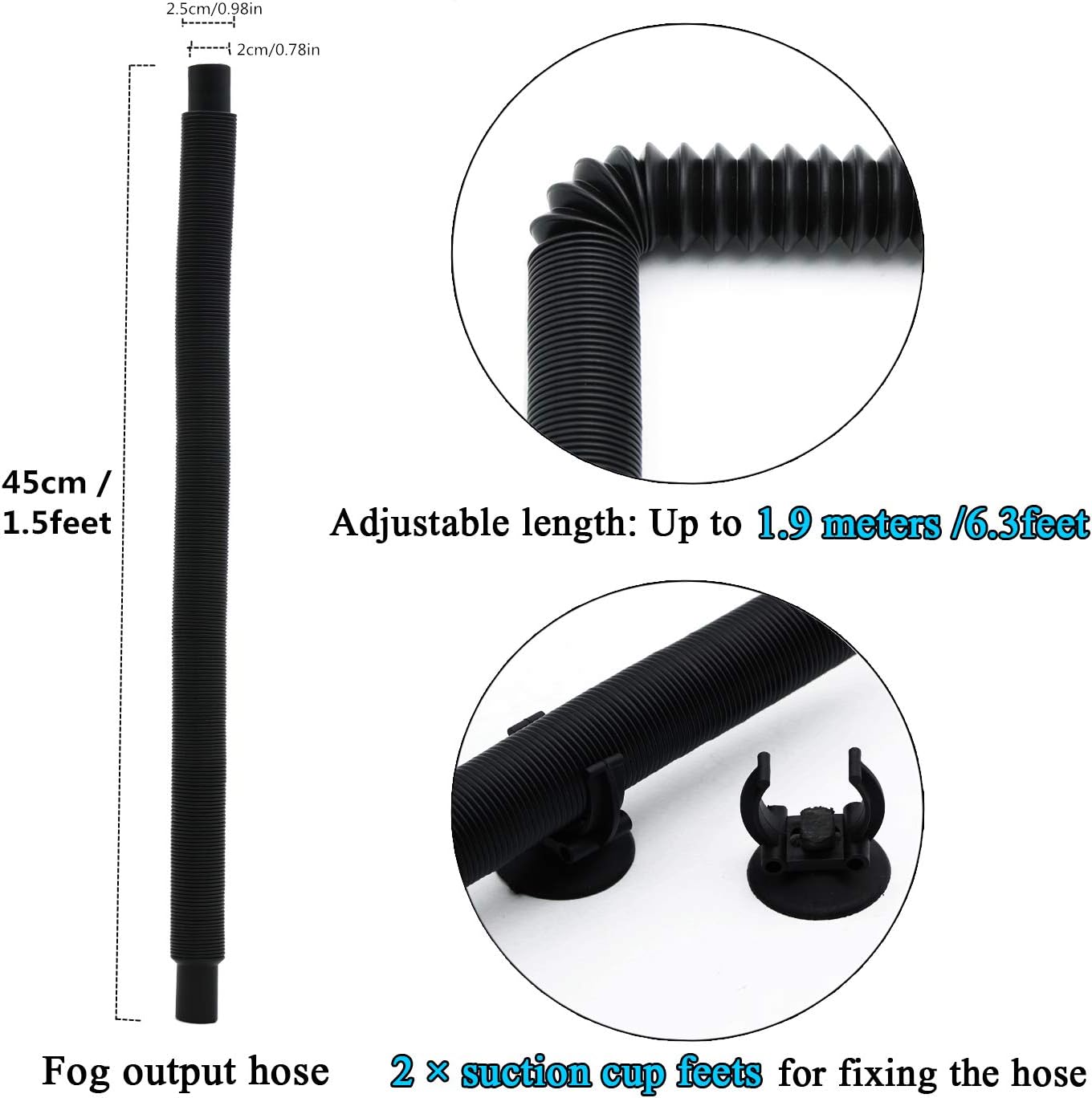 Coospider 3.8L Reptile Fogger Mister, Quiet Reptile Humidifier for Reptiles Tank, Terrarium Humidifiers with Extended Tube, Automatic Reptile Misting System for Reptiles Amphibians Herps Vivarium