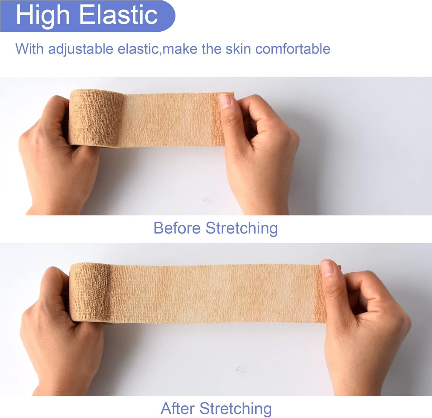 9 Pack 2" x 5 Yards Self Adhesive Bandage Wrap Self Stick Wrap for Ankle, Wrist, Finger, Sports, Breathable Cohesive Vet Tape for Pets (Multi Colors)