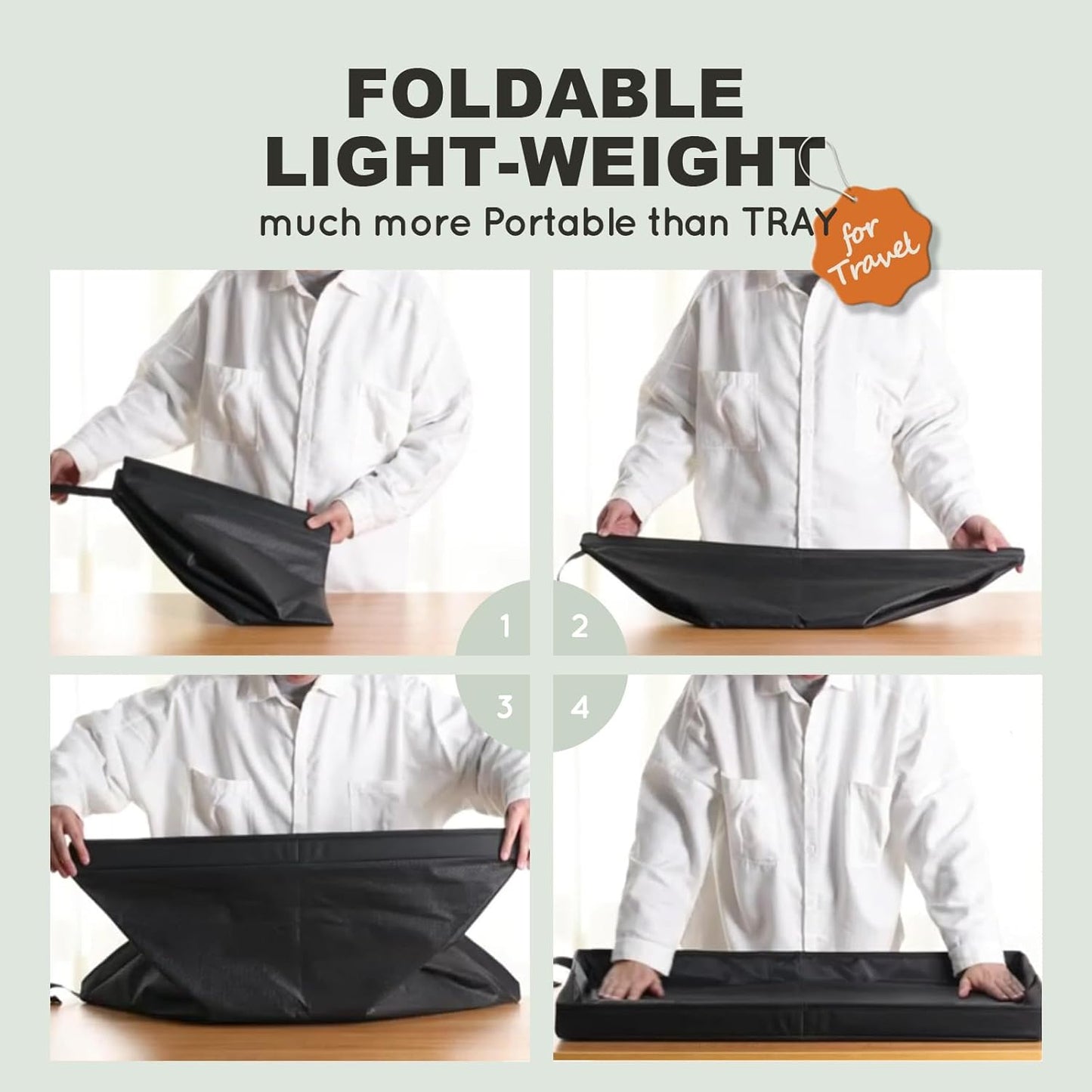 Dog Grass Pad with Foldable Dog Litter Box, Small Liner Base (23”×15”) for Balcony, 2 Artficial Grass Pee Pads for Dogs, Pee Pad Holder, Potty Training