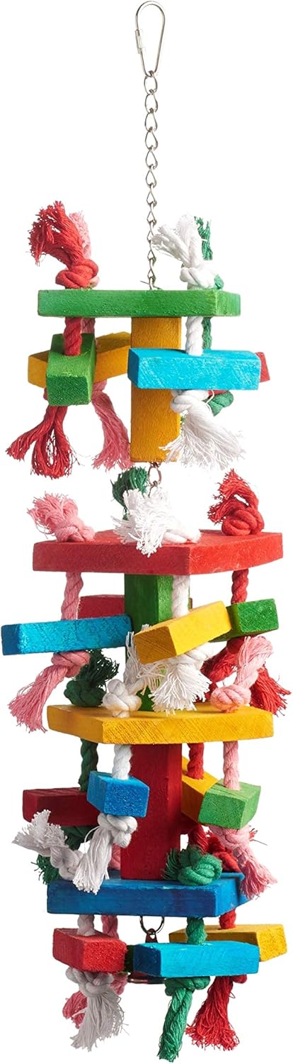 Prevue Pet Products Sound & Movement Bodacious Bites Tower Bird Toy 60960