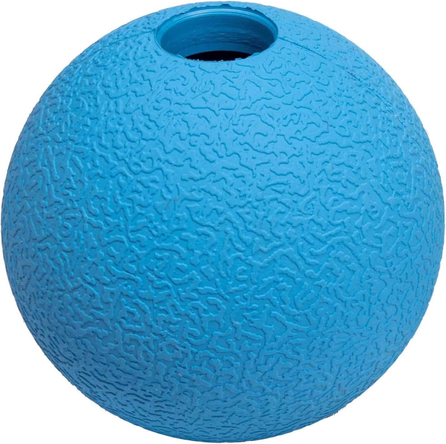 Amazon Basics Dog Toys, Interactive Fetch Rubber Balls, (Pack of 2), 3 inch, Blue, Orange