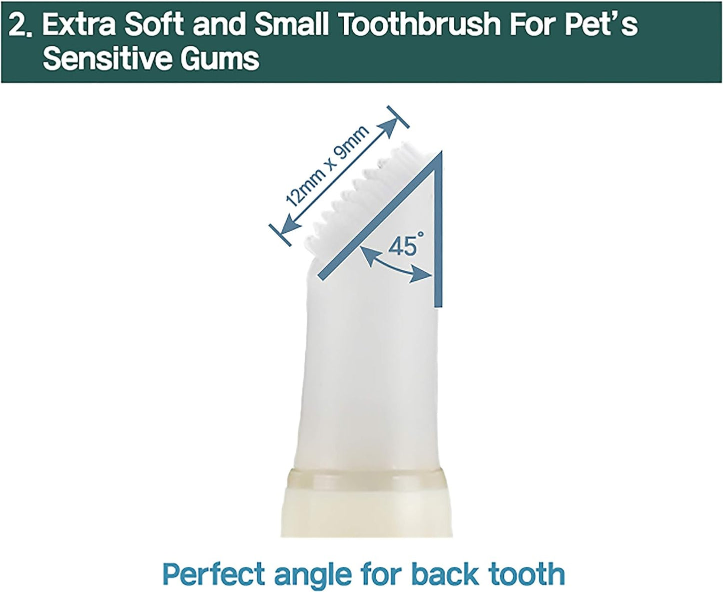 Cat Toothbrush & Toothpaste Kit – Flavor-Free Dental Gel for Cats – Finger Brush & Handle for Daily Oral Care – Plaque & Tartar Cleaning for Kittens and Adult Cats (2 Pack, 2 Count)