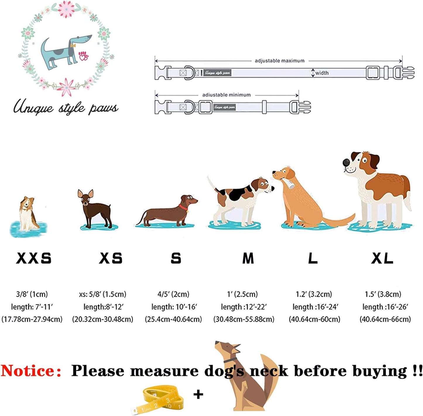 Unique style paws Halloween Dog Collar with Flower Tie Pumpkin Cotton Collar Adjustable Puppy Collar for Small Medium Large Dogs-S