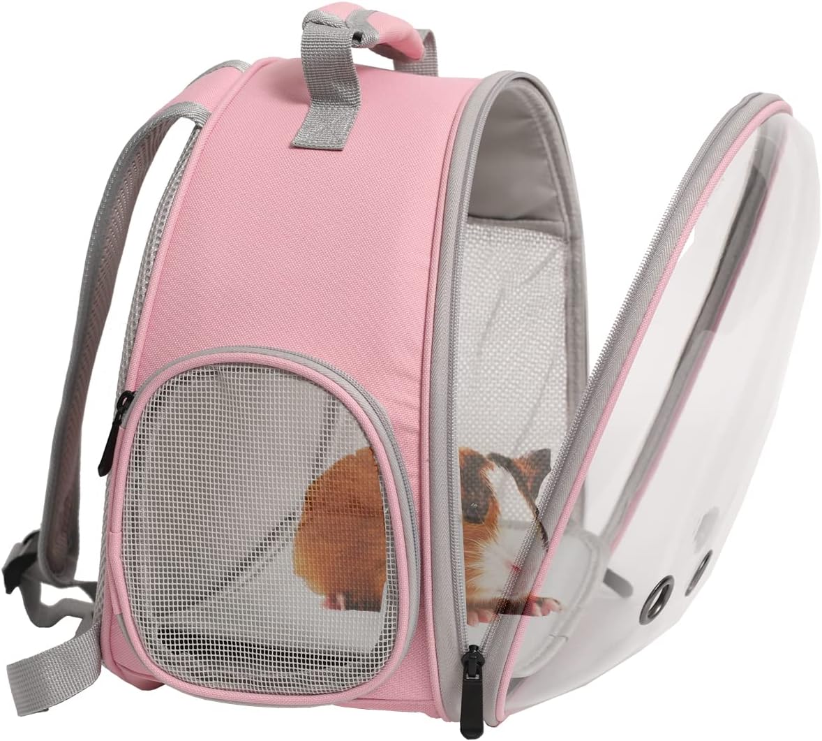 Bearded Dragon Travel Backpack with Harness and Leash Set,Lizard Backpack Travel Carrier,Space Capsule Clear Bubble Window Astronaut Reptile Carrier Backpack for Kids, Airline Approved