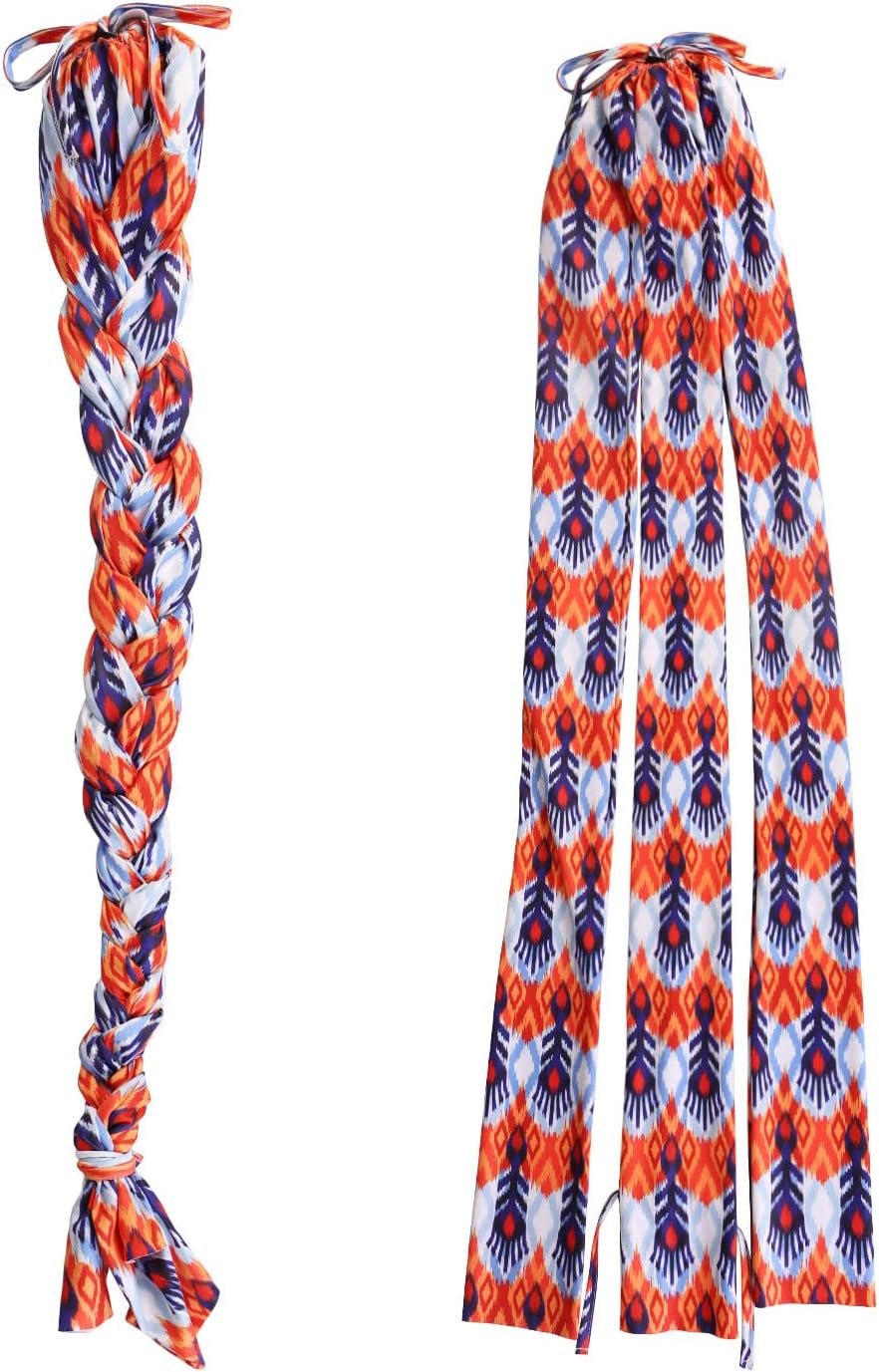 Harrison Howard 3 Tube Stretchy Fabrics Adjustable Closure Lightweight Horse Tail Bag for Horses Braid-in Tail Bag