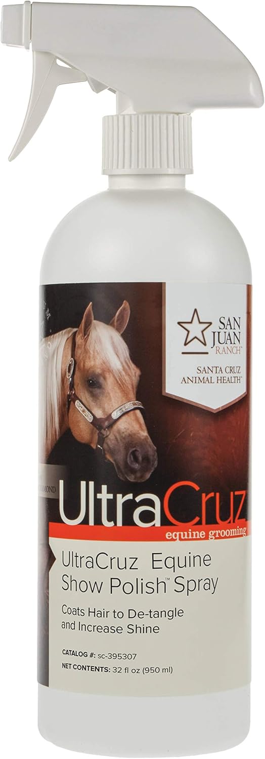 UltraCruz Equine Horse Shampoo, Conditioner and Show Polish Bundle, 32 oz Each