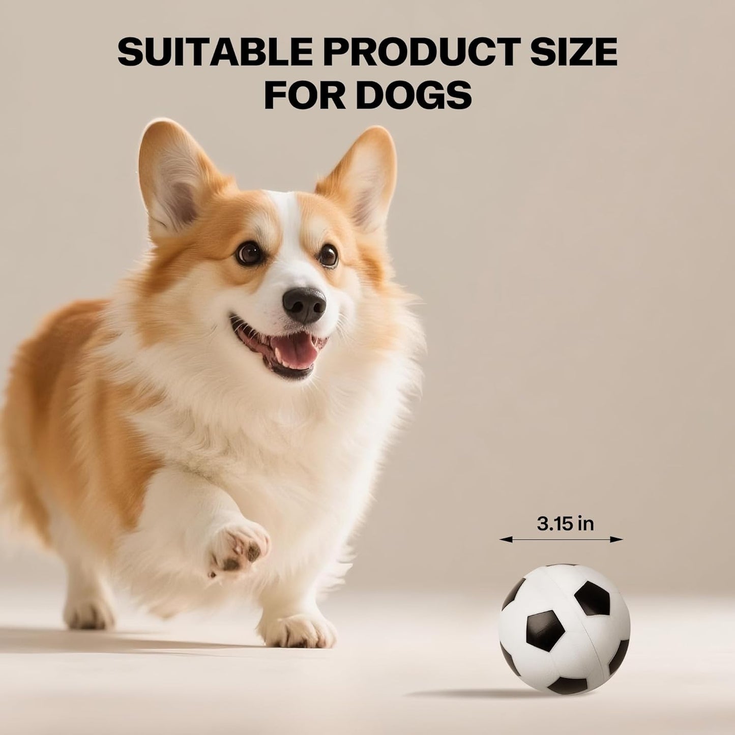 Pet Prime Active Rolling Ball for Dogs Motion Activated Rechargeable Automatic Interactive Dog Ball Toy with LED Light Self Moving Toy for Small Medium Large Dogs to Play