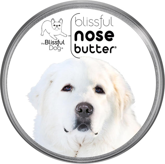 The Blissful Dog Great Pyrenees Nose Butter, Versatile Dog Nose Balm for Dry Nose, Handcrafted Nose Moisturizer, Easy-to-Apply Dog Essentials, Unscented, 2 oz.