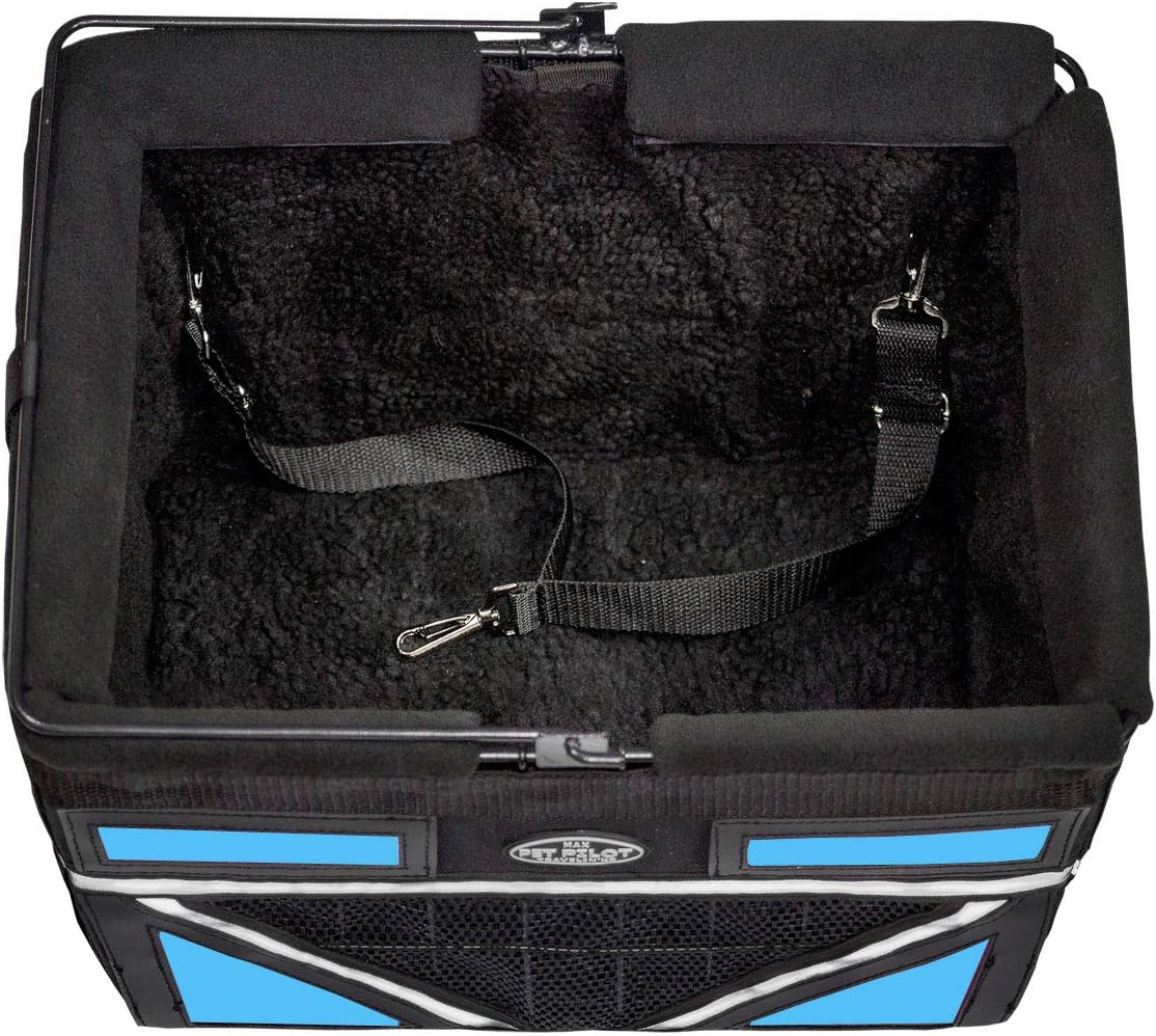 TRAVELIN K9 Pet-Pilot MAX Dog Bicycle Basket Carrier | 8 Color Options for Your Bike (Blue)