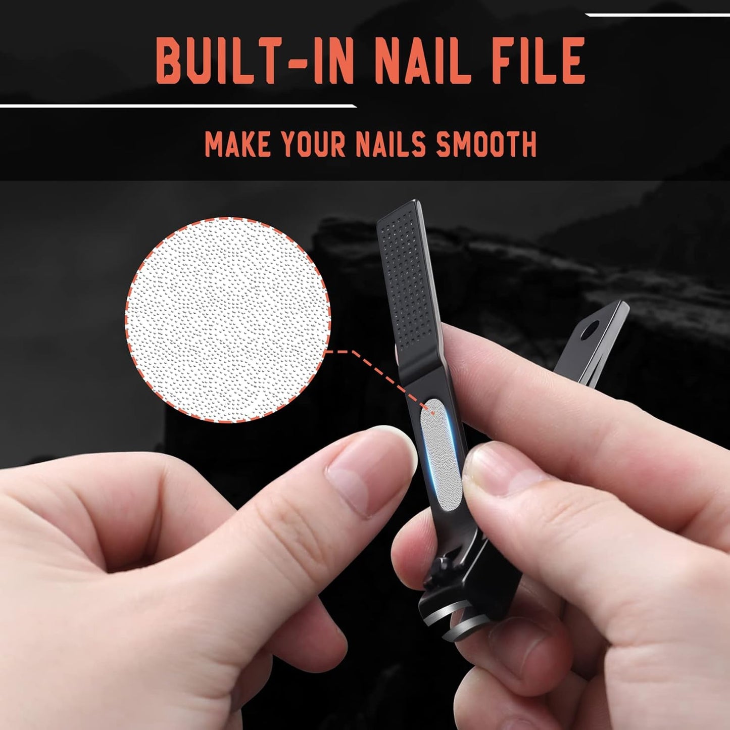 BEZOX Toe Nail Clippers Set of 2 - Stainless Steel Toenails Clippers for Thick Nails for Seniors, Fingernails Clipper for Men and Women - Sharp Nail Cutters and Nail Trimmers