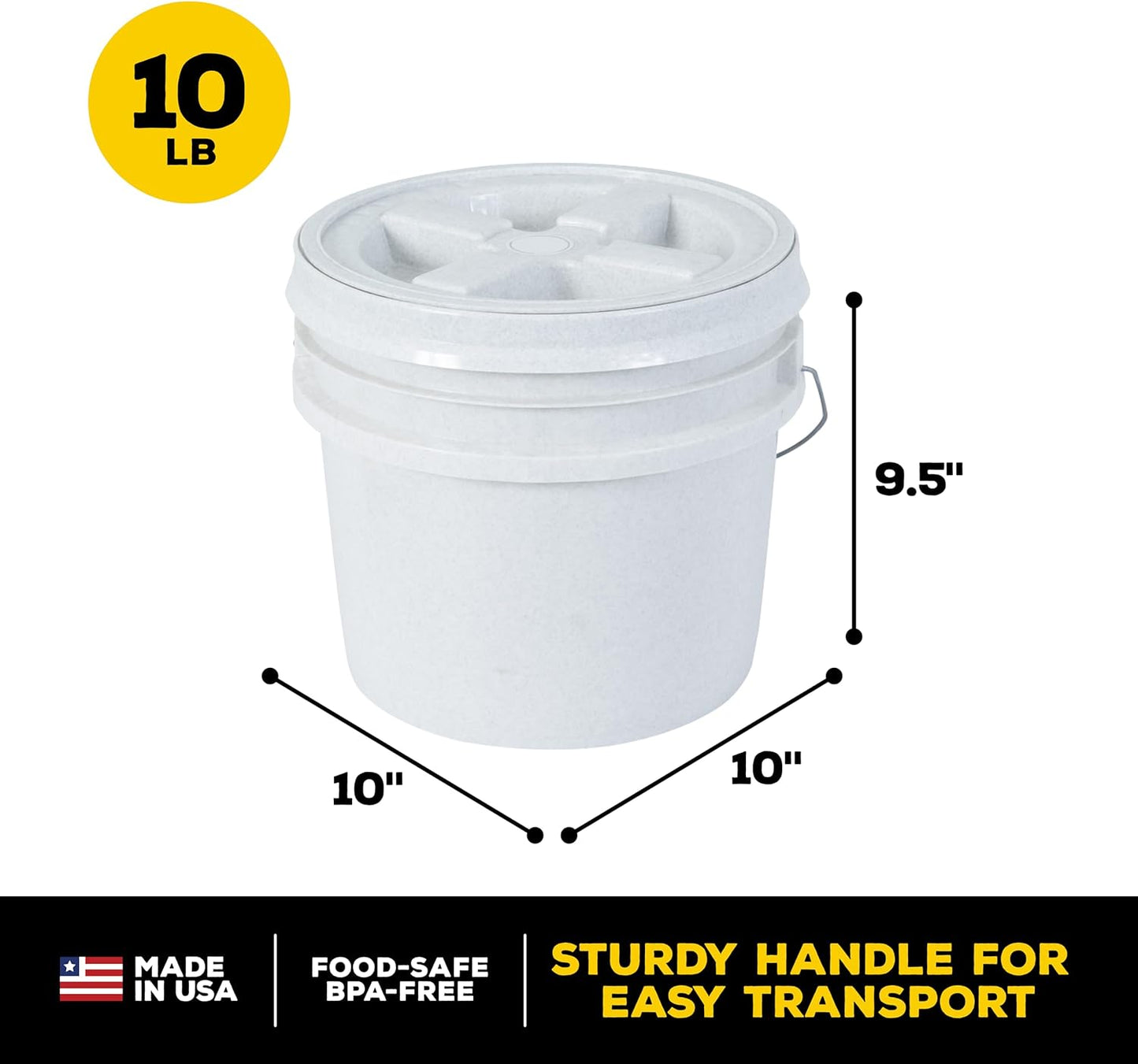 Gamma2 Vittles Vault Dog Food Storage Container, Up to 10 Pounds Dry Pet Food Storage, Made in USA