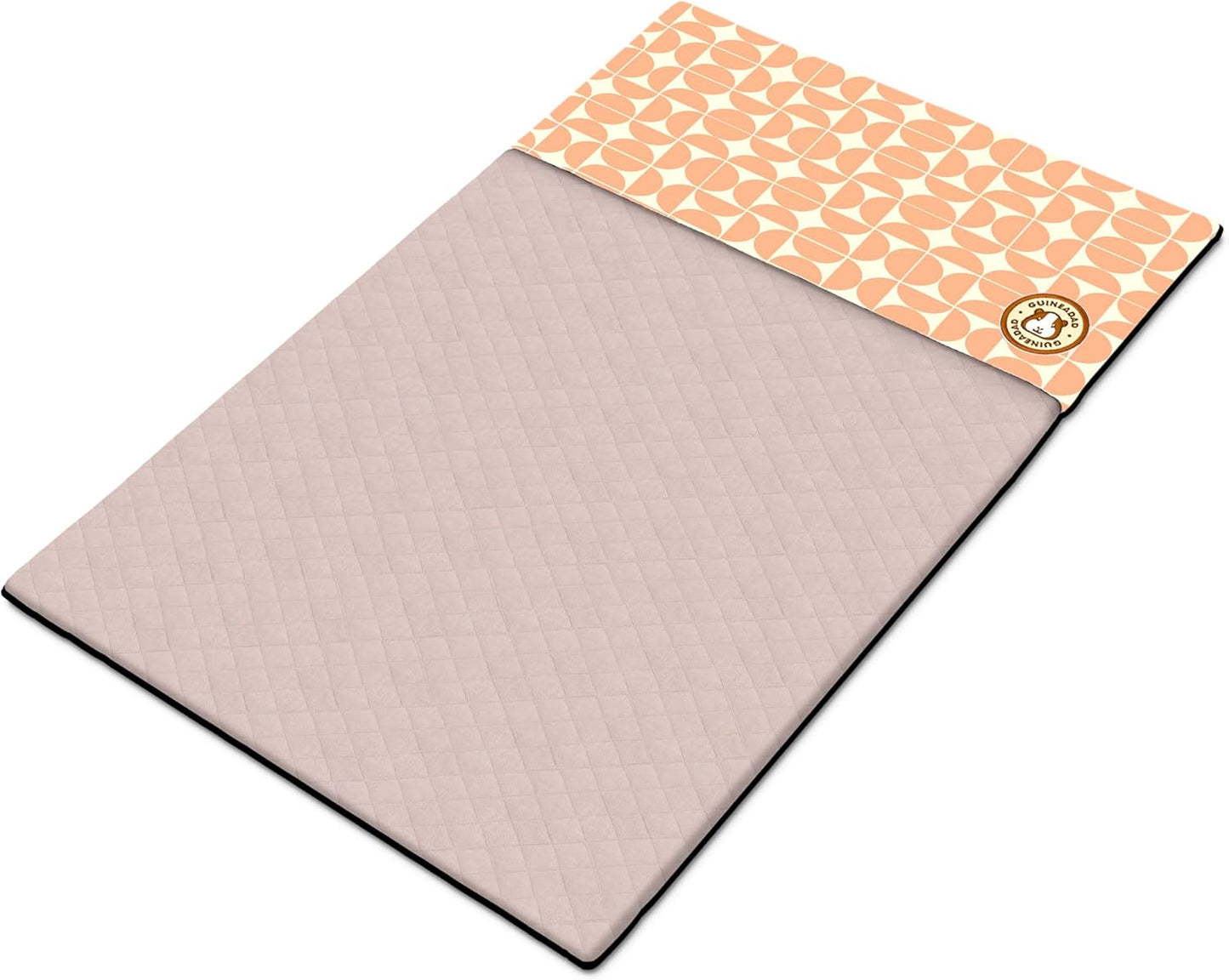 GuineaDad Premium Liner – Fleece Guinea Pig Cage Liner – Ultra-Plush Reusable Fleece Bedding with Waterproof Bottom – Extra Absorbent Liner for 2x3 C&C Cage (Peach Pie)