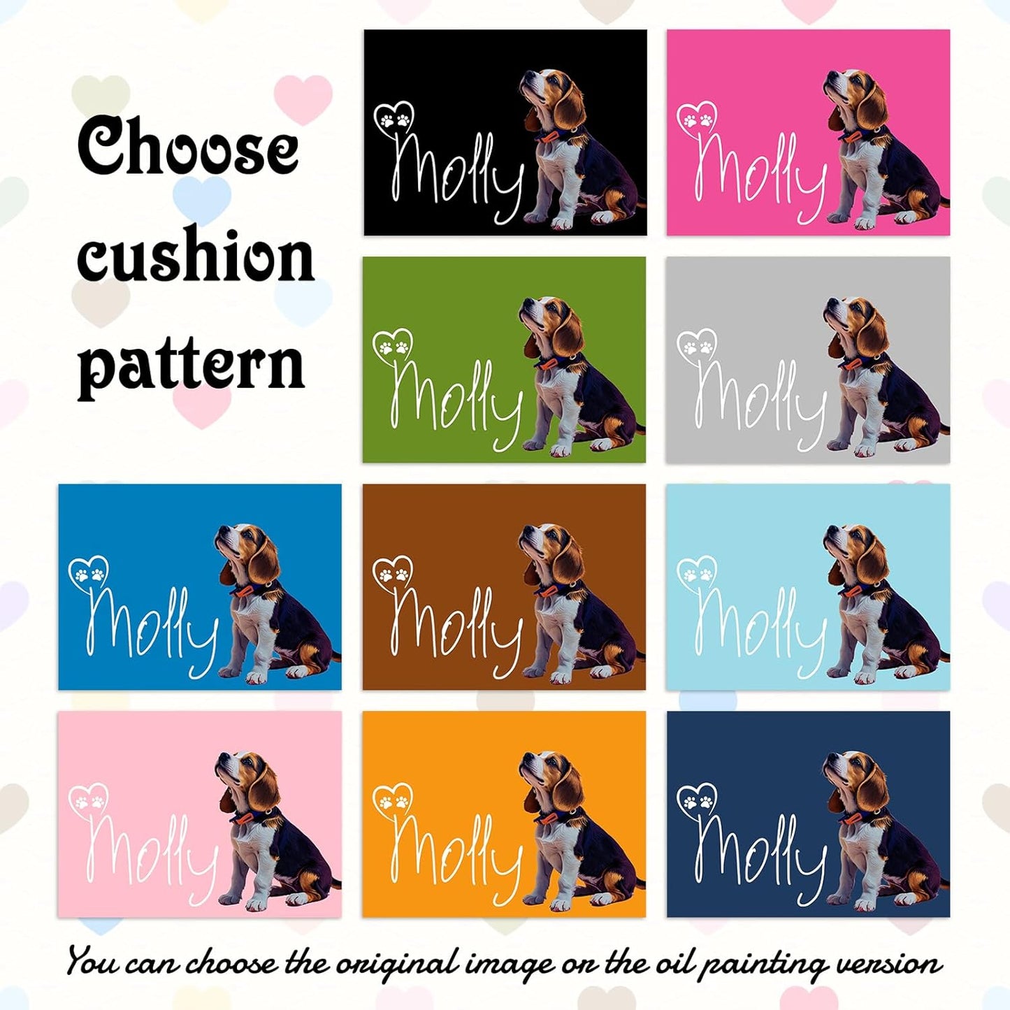 Personalized Dog Cat Feeding Mat Custom Pet Food Mat Waterproof Non-Slip Customized Puppy Name Photo Placemat Dish Rug Floor Protector Gifts for Pets Lover Pattern 5