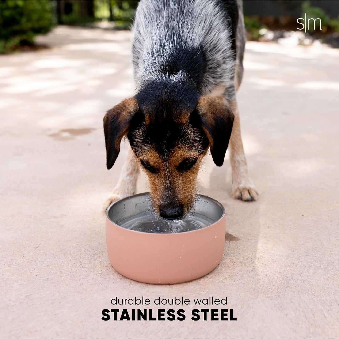 Simple Modern Stainless Steel Pet Water Bowl for Dogs & Cats | Reusable Insulated Stainless Steel Food Bowls for Dog Cat | No Tip No Slip BPA Free | Bentley Collection | Large (64oz) | Lavender