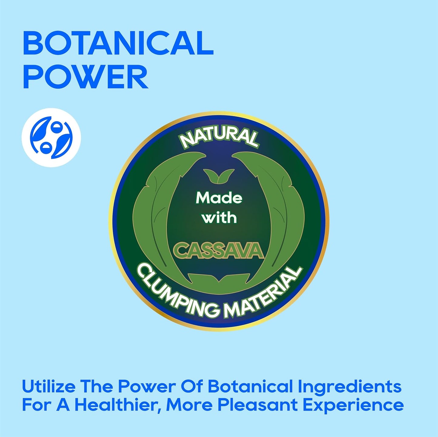 HoneyCare Cassava Cat Litter | Natural Cassava Formula | Fast Clumping & Odor Control | Low Dust & Eco-Friendly | 6 lbs