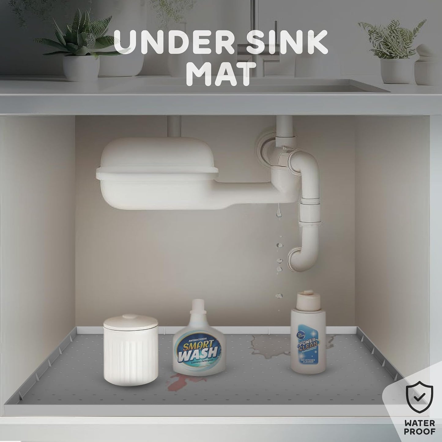 32x24x1” XL Dog Food Mat - All Purpose Under Sink Liner, Washer and Dryer Covers for The Top, Silicone Griddle Mat for Blackstone - Raised Edges Dog Mat for Food and Water Prevent Spill, Waterproof