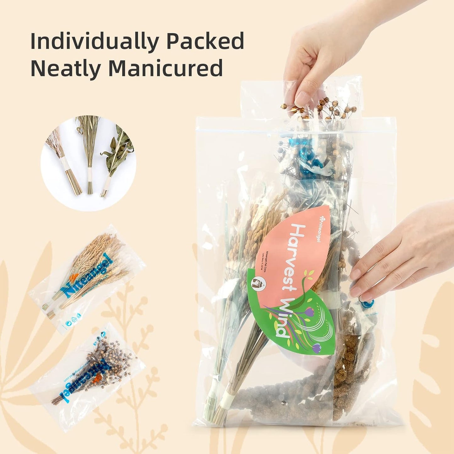 Niteangel Natural & Soft Hamster Bedding Mate Small Animal Habitat Decor for Syrian Dwarf Hamsters Gerbils Mice Degus Bunny or Other Small-Sized Pet