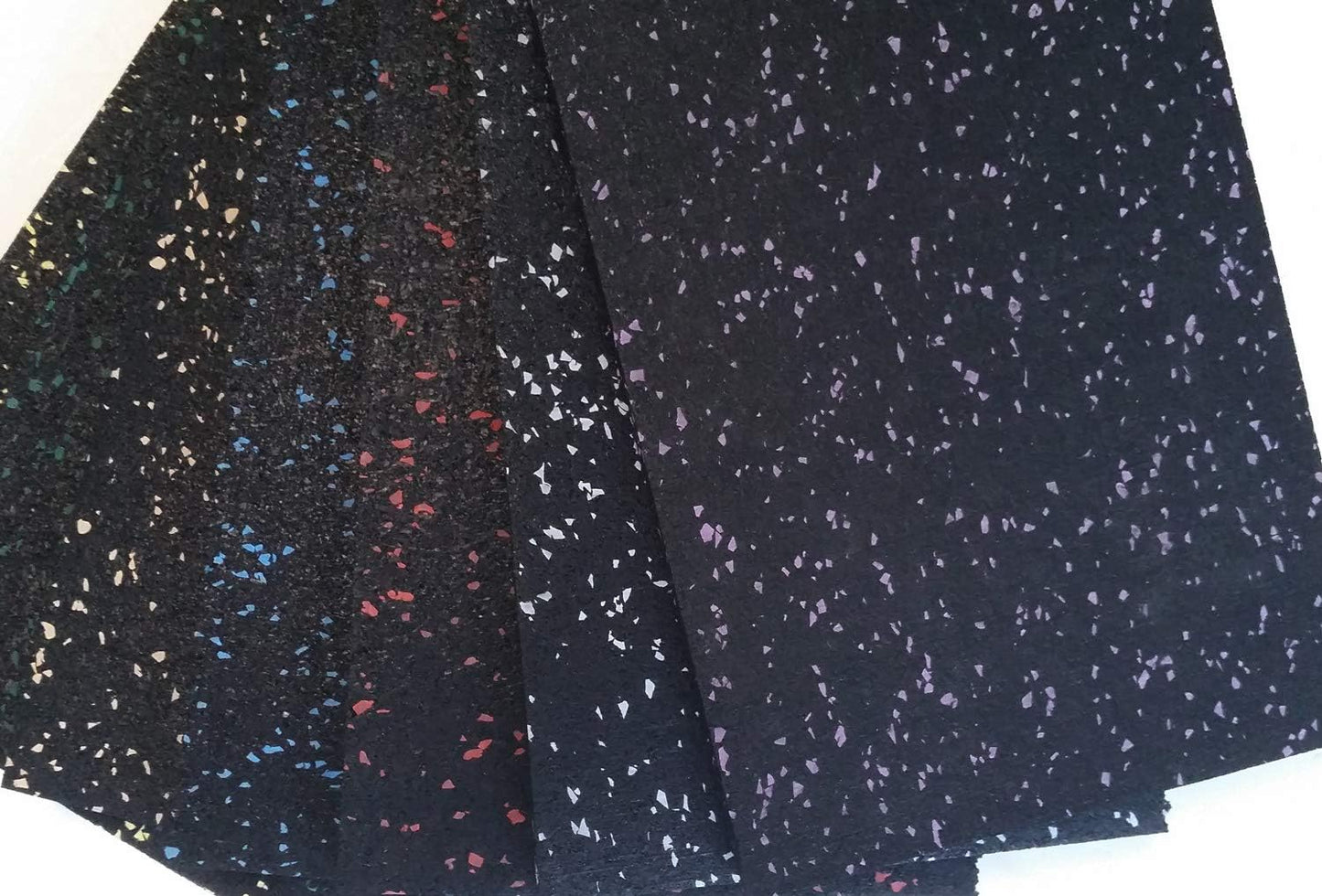 American Floor Mats 1/4in (7mm) Thick 10% Blue 4' x 8' Heavy Duty Rubber Rolls, Protective Exercise Mats, Home Gym Rubber Flooring