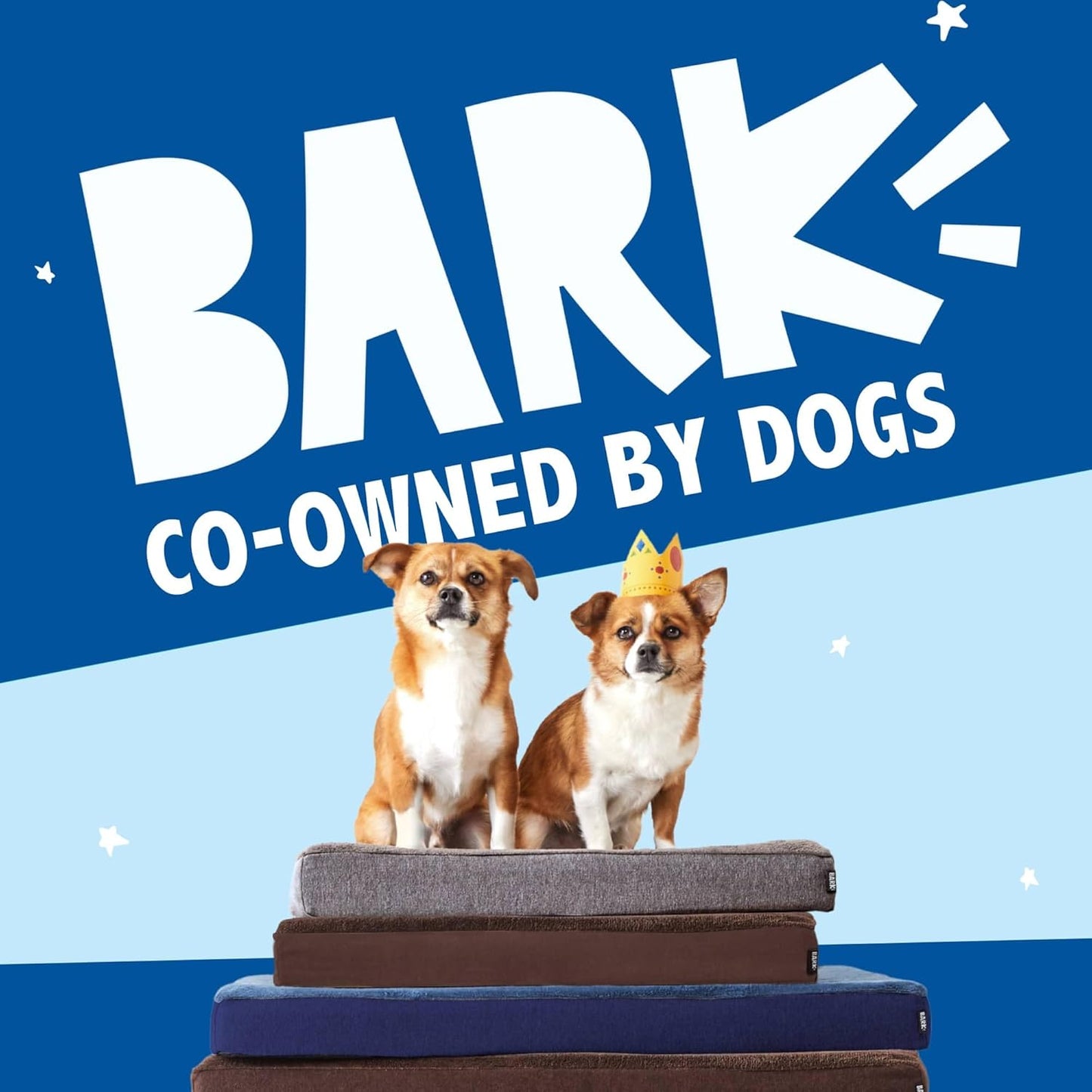 Barkbox Orthopedic Dog Bed with Memory Foam, Premium Comfort for Dogs and Puppies, Dog Bed for Joint Relief and Restful Sleep, Durable and Easy to Clean - Navy, Large