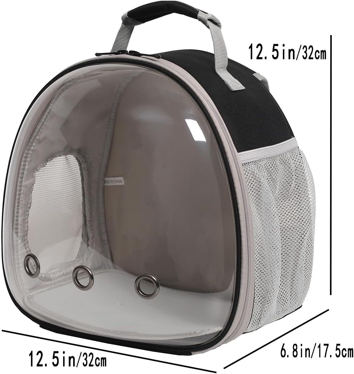 Bearded Dragon Travel Backpack with Harness and Leash Set,Lizard Backpack Travel Carrier,Space Capsule Clear Bubble Window Astronaut Reptile Carrier Backpack for Kids, Airline Approved