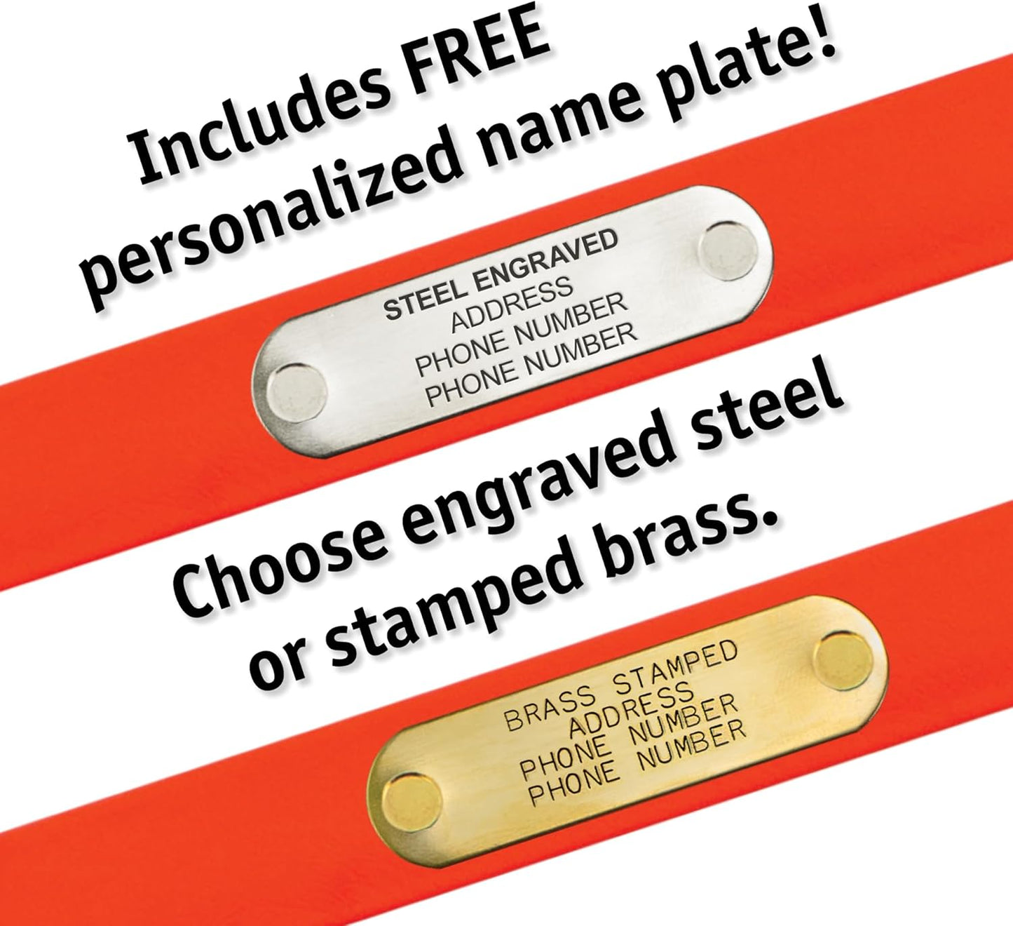 Biothane Custom Dog Collar – Waterproof, Stink-Proof Personalized Collar with Name & Phone Number – Durable, Many Sizes and Colors – Assembled in USA (Black)