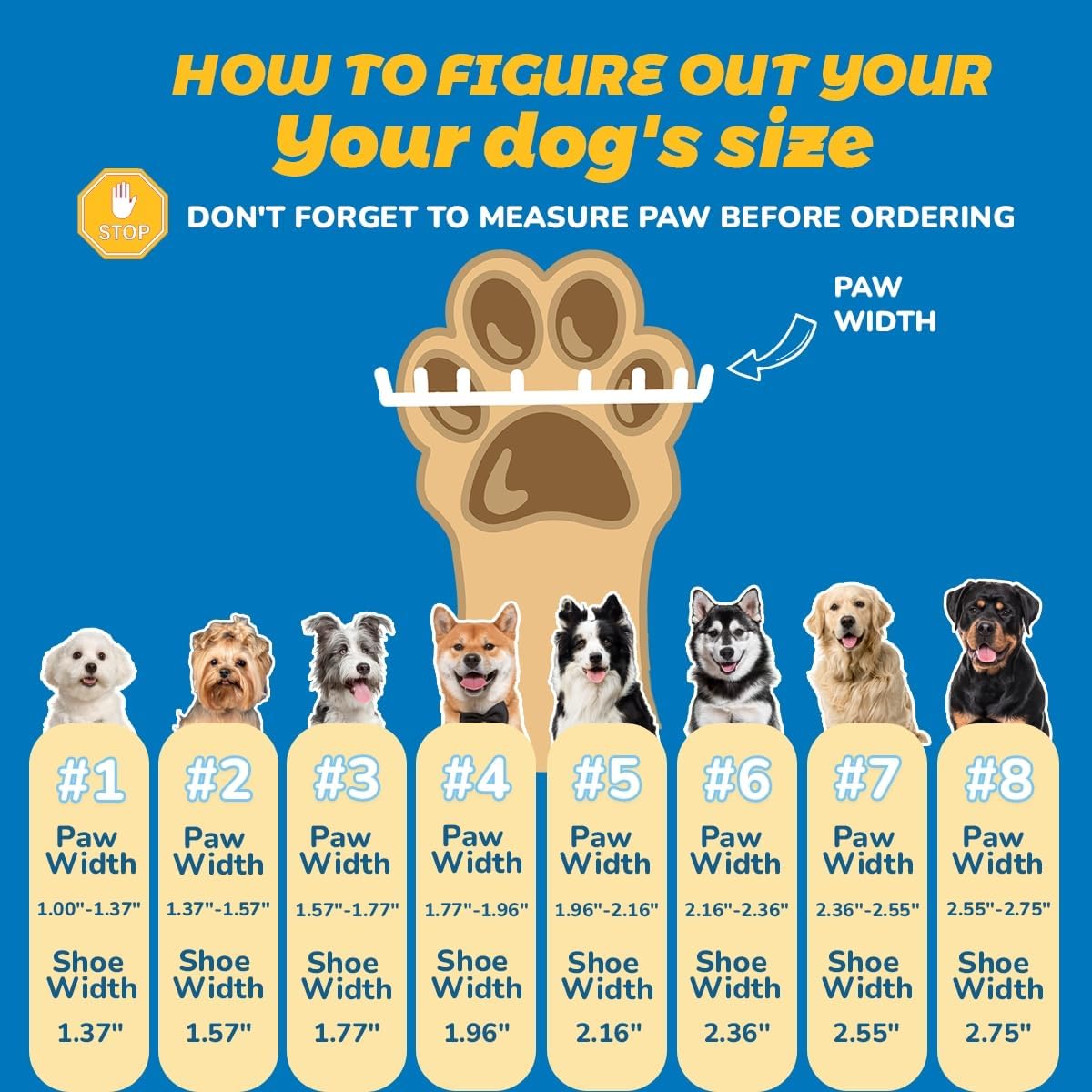 Dog Shoes for Large Dogs, Medium Dog Boots & Paw Protectors for Hardwood Floors, Outdoor Dog Booties for Hot Pavement Winter Snow Hiking, Breathable Dog Shoes with Reflective Strips Size 3