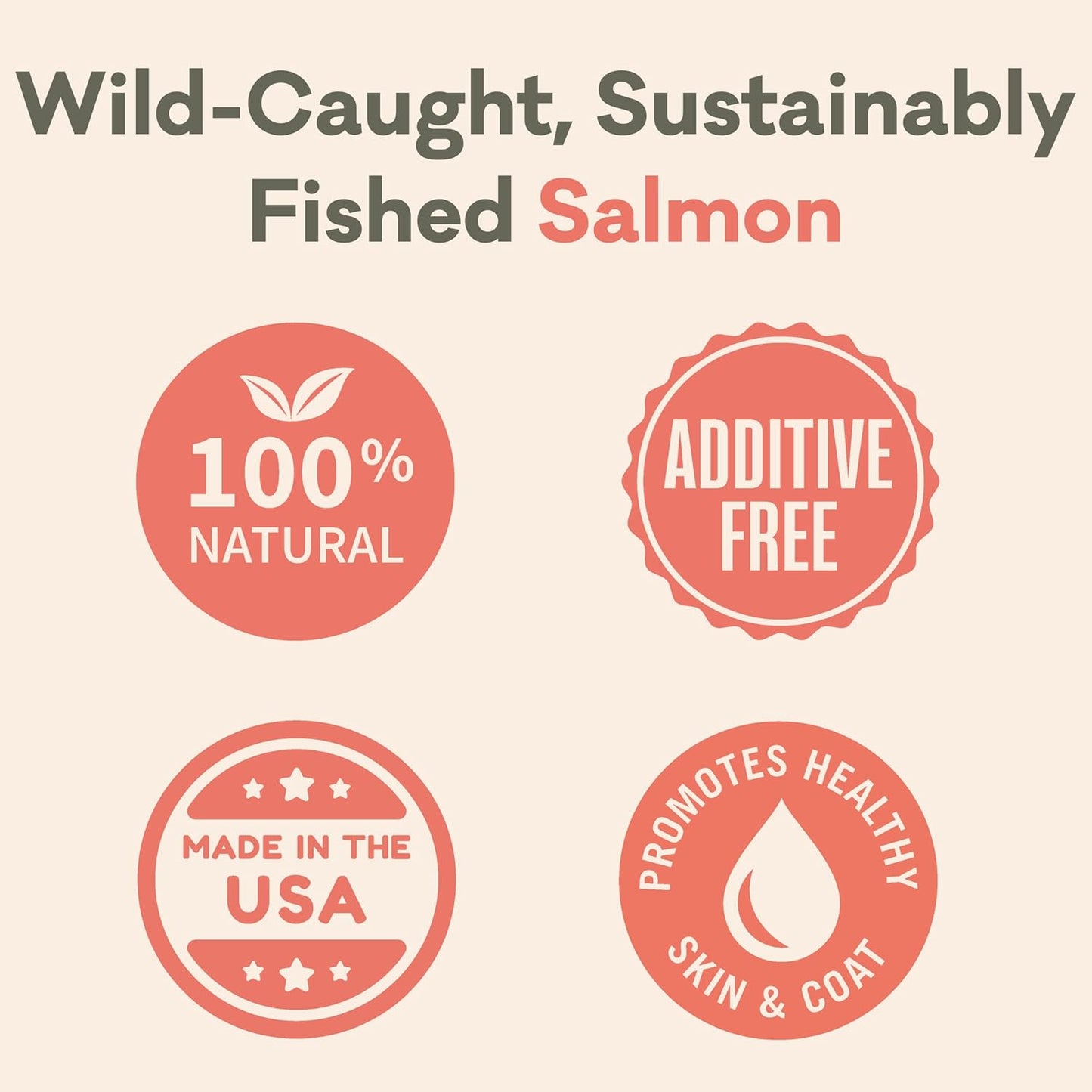 Polkadog Crunchy Alaskan Salmon Chips – Single Ingredient Dog Treats with Wild-Caught Salmon – All Natural, Grain-Free, Lean Protein & Omega-3 Rich Snacks for Dogs – Handcrafted in USA - 2.75 oz