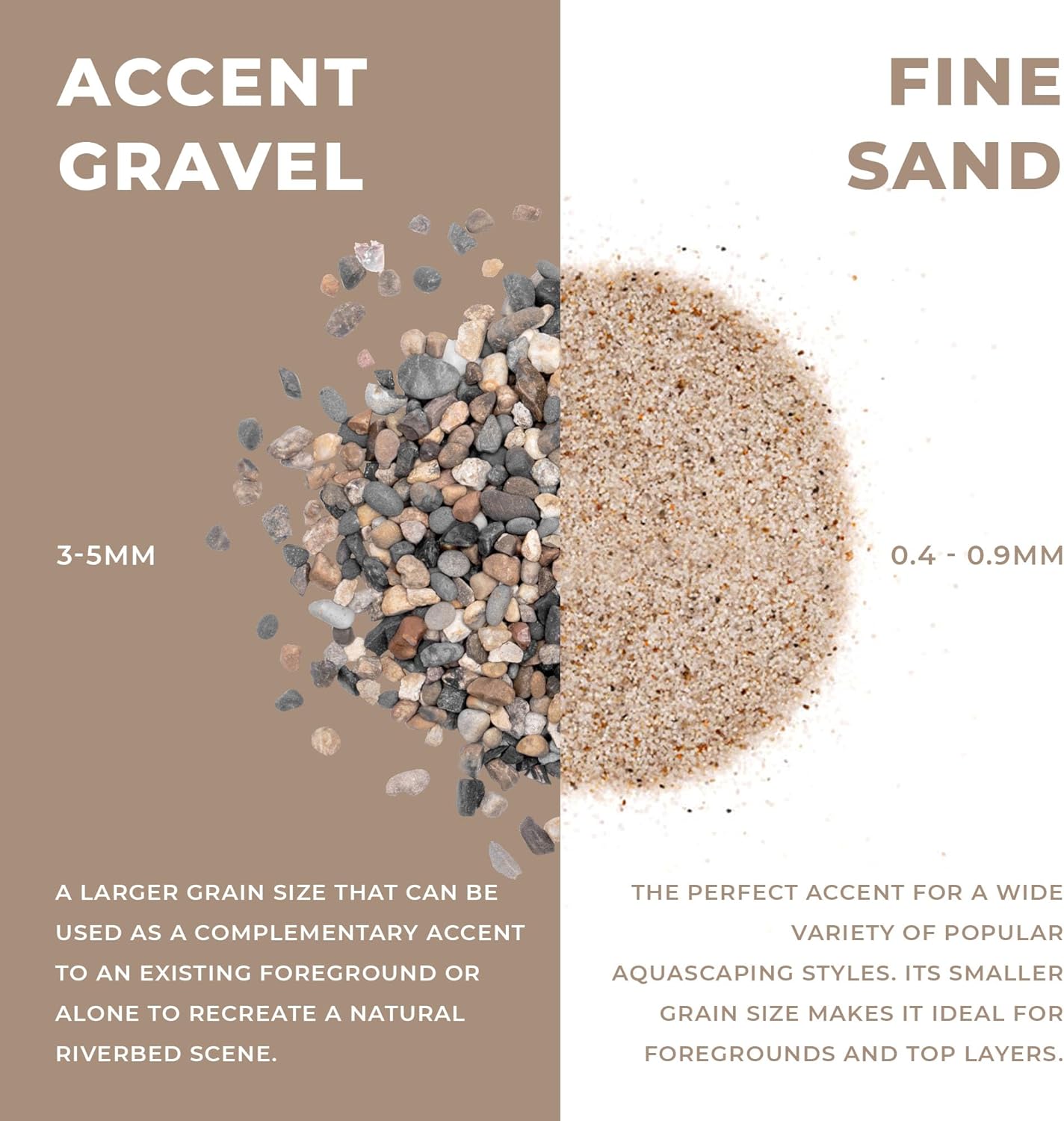 Ultum Nature Systems Controsand Bora Aquarium Sand (3L) - Freshwater Tank Substrate for Live Shrimp & Planted Aquariums