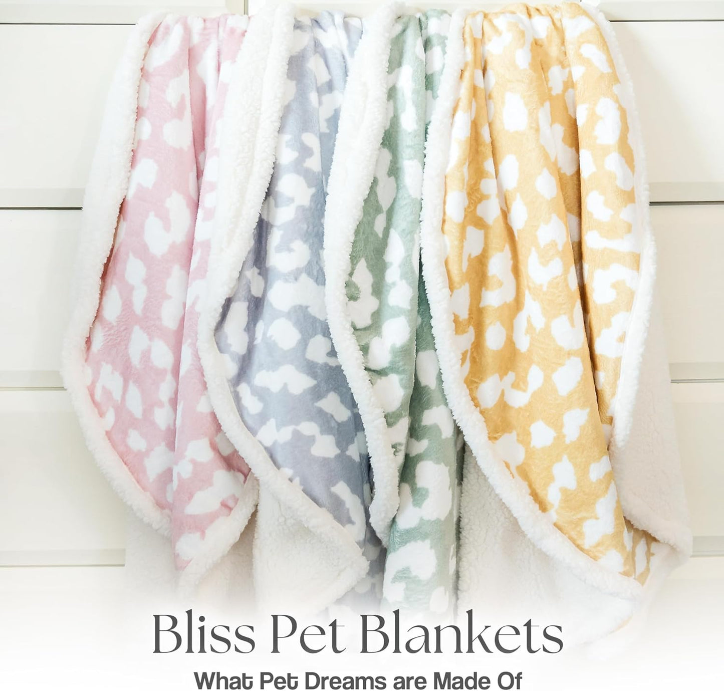 Cat Blanket for Indoor Cats – 29" Soft Sherpa Fleece Pet Throw, Washable Reversible Dog Blanket for Small Dogs, Cats, Kittens, Couch Bed Sofa Car Protector – Sage