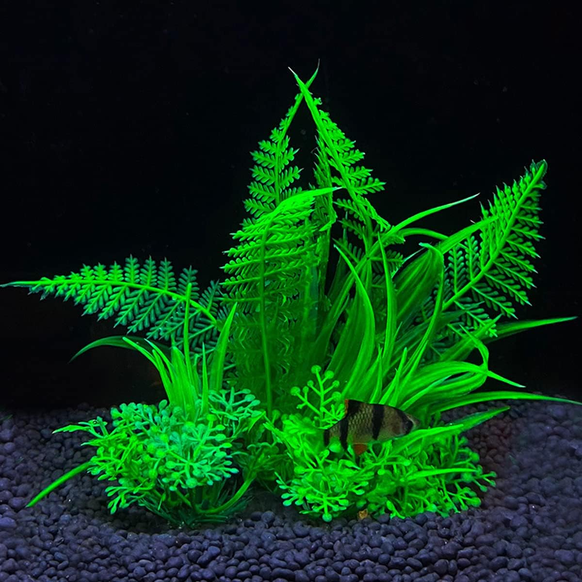 Artificial Aquarium Plants Plastic, Fake Plants for Aquarium Fish Tank, Realistic Plant 10PCS