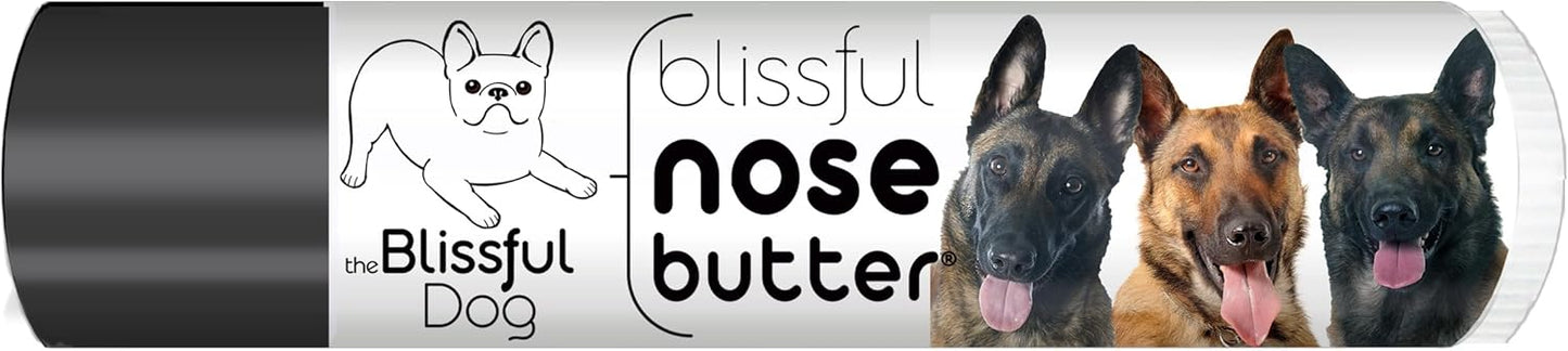 The Blissful Dog Belgian Malinois Nose Butter for Dry, Cracked Skin, Lick-Safe Dog Nose Balm with Moisturizing Shea Butter, Almond, Olive, and Essential Oils, Pet Supplies, Uncented, 0.15 oz.