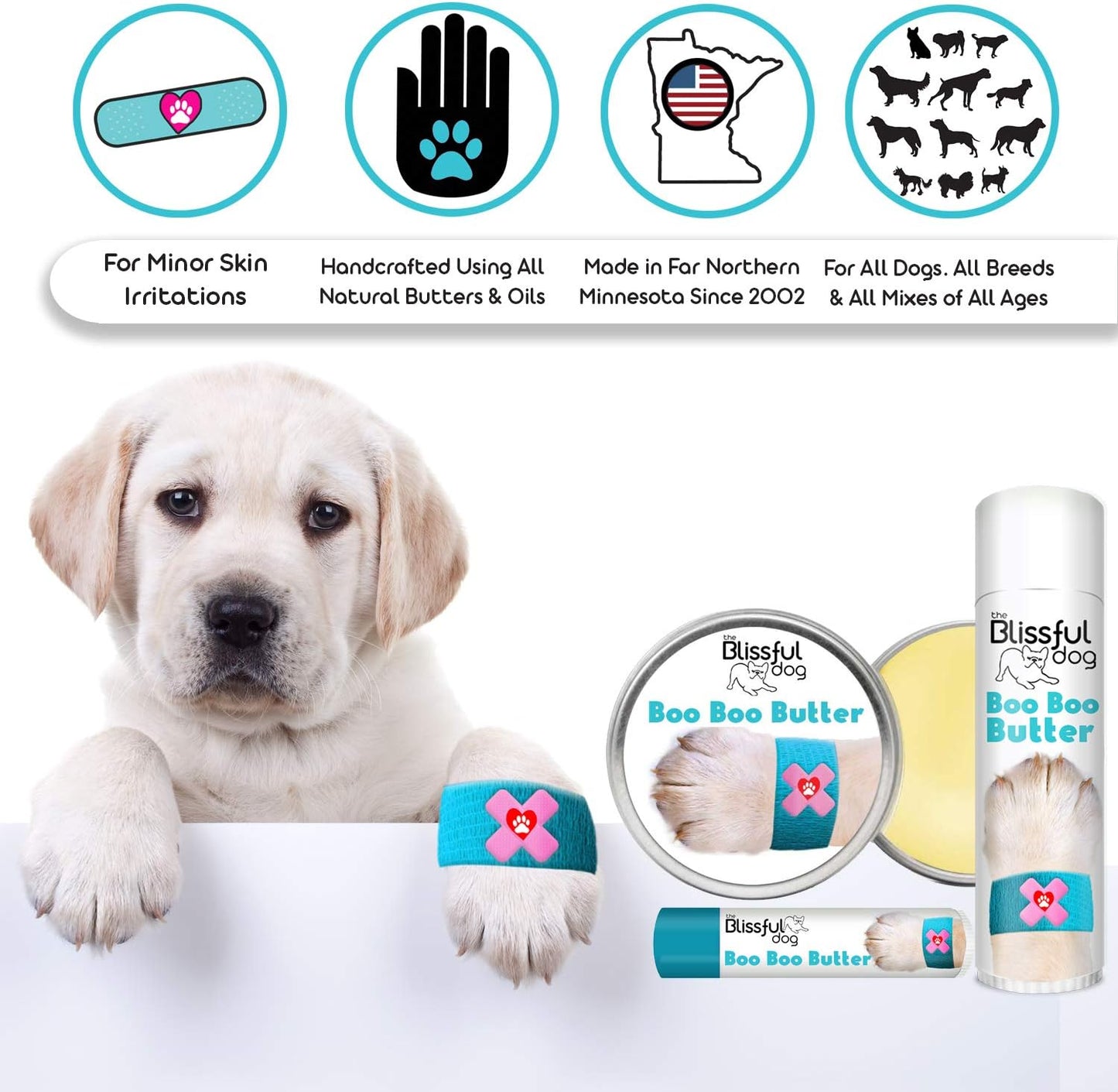 3 Cute Puppies Boo Boo Butter, 2-Ounce