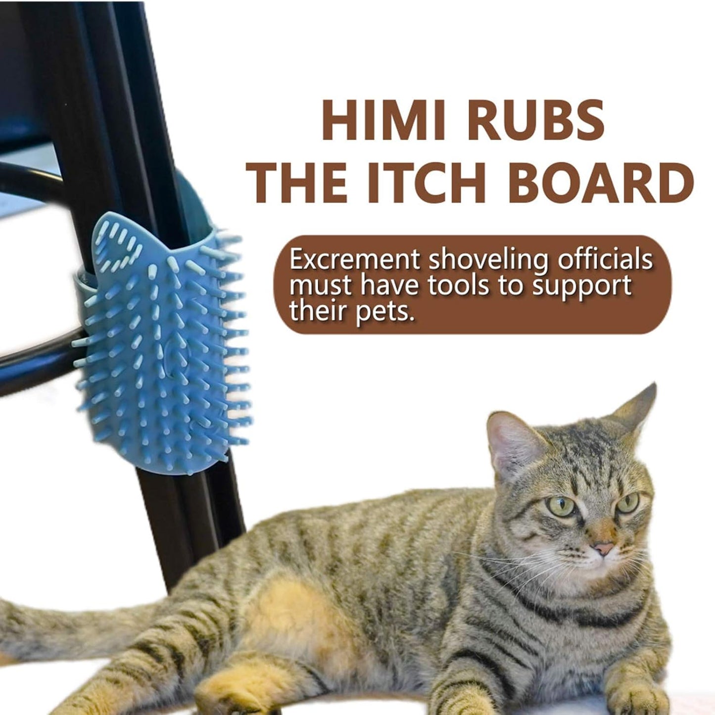 Cat Pet Self Grooming Comb Brush - Multi Functional Catnip Flavor Corner Massage Glove Tool for Kitten Puppy Relaxing, Extra Soft Silicone Pins Handy Hair Shedding Trimming