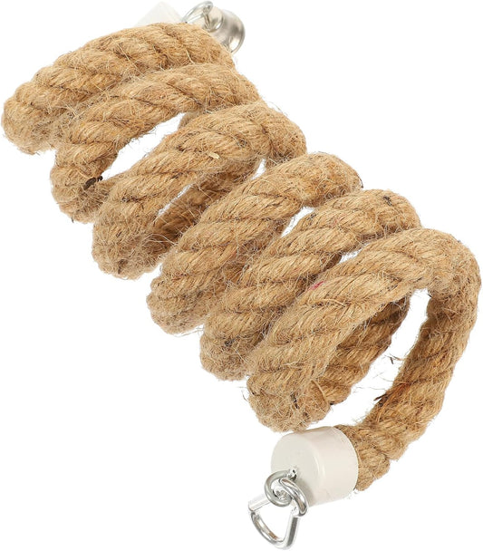 Bird Rope Toy - Parrot Climbing Perch 1.5M Durable Rope Swing for Parakeets Lovebirds & Cockatiels
