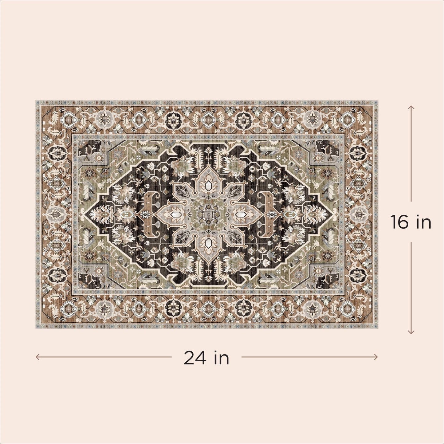 LOVEWAG Washable Dog Pee Pads, 24" x 16", Waterproof, Non-Slip, Super Absorbent, Reusable Machine-Washable, 2-Pack (Sage Forest)