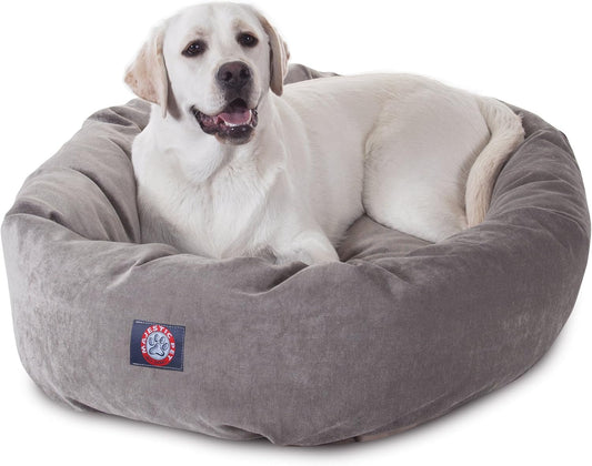 Majestic Pet Villa 40 Inch Shredded Memory Foam Dog Bed for Large Sized Dogs 40x29x9 Inch–Orthopedic Dog Bed with Removable Washable Cover-Washable Large Pet Bed with Head Support-Vintage