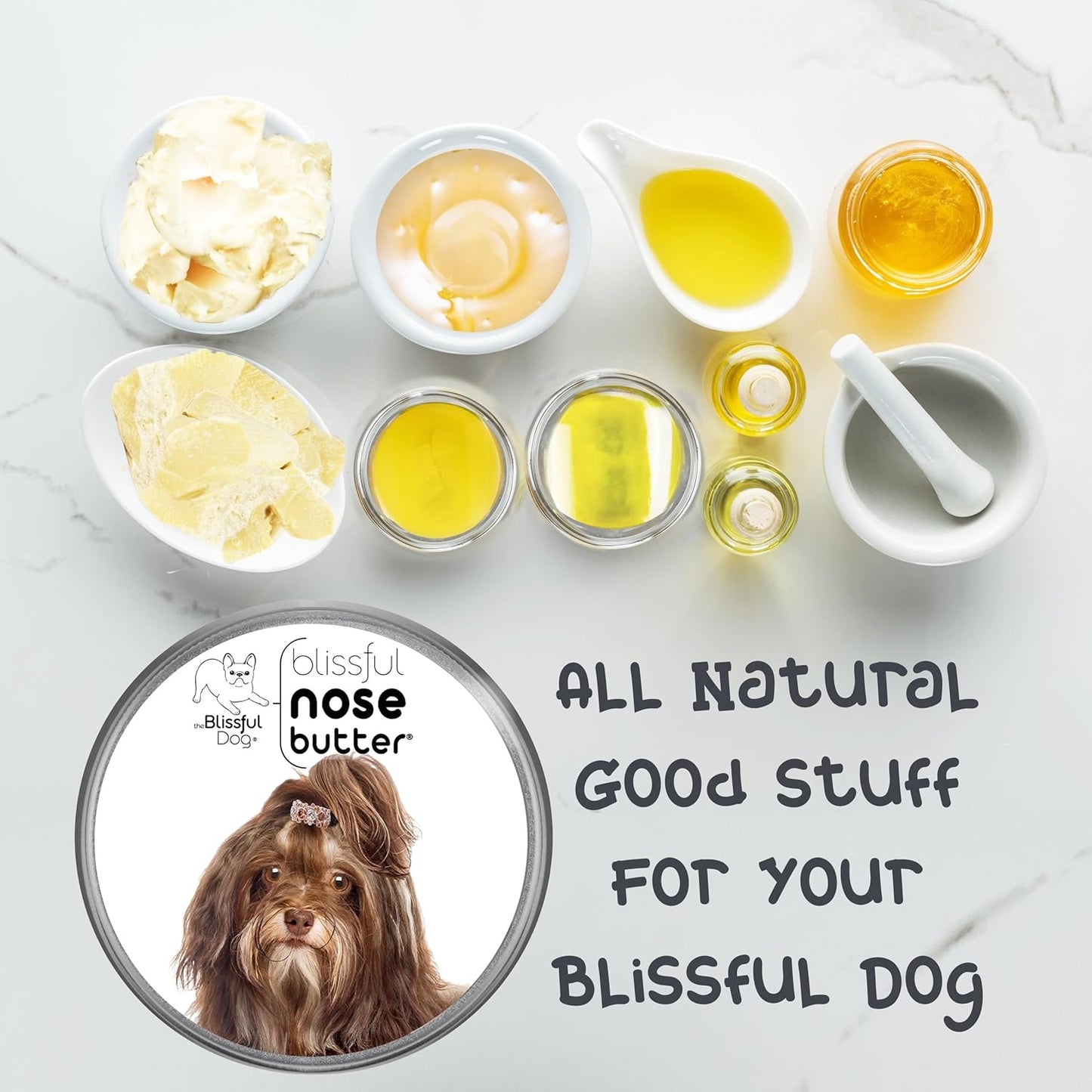 The Blissful Dog Havanese Unscented Nose Butter - Dog Nose Butter, 1 Ounce