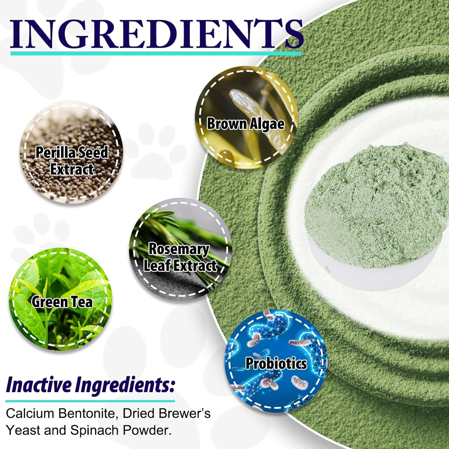 Dog Teeth Cleaning Powder - Dog Dental Powder - Plaque Off Pet Tooth Cleaning lab co - Targets Tartar & Reduces Plaque & Bad Breath - Teeth Cleaning Made Easy