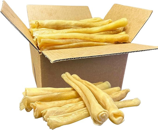 Amazing Dog Treats - Large Collagen Stick - (12 Inch - 50 Count) - Beef Cheek Rolls - 100% Pure Collagen Sticks