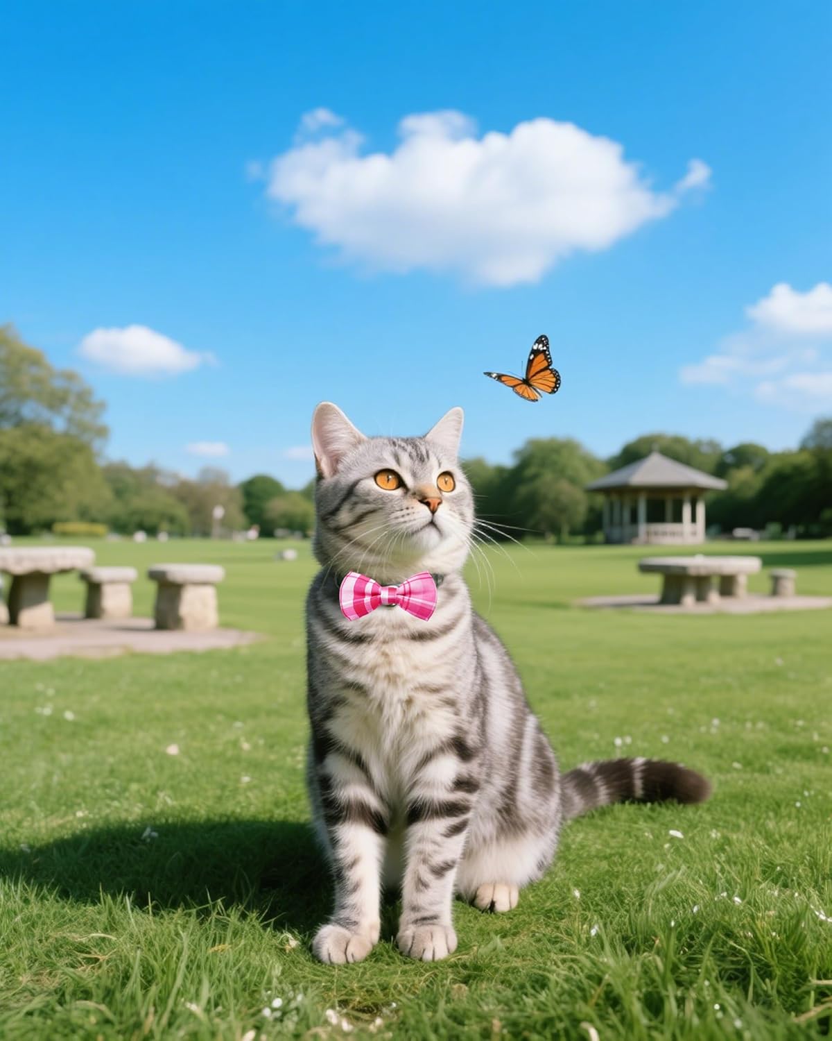 PET SHOW 10 Pack Plaid Small Dog Bow Ties Sliding Collar Attachments Puppy Cats Classic Bowties for Medium Dogs Rainbow Bowknots Christmas Party Holiday Pet Grooming Accessories(Small)