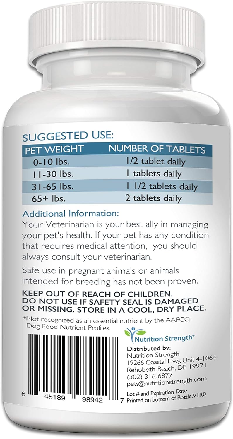 Eye Care for Dogs Daily Vision Supplement with Lutein, Zeaxanthin, Astaxanthin, CoQ10, Bilberry Antioxidants, Vitamin C, Vitamin E Support for Dog Eye Problems, 120 Chewable Tablets