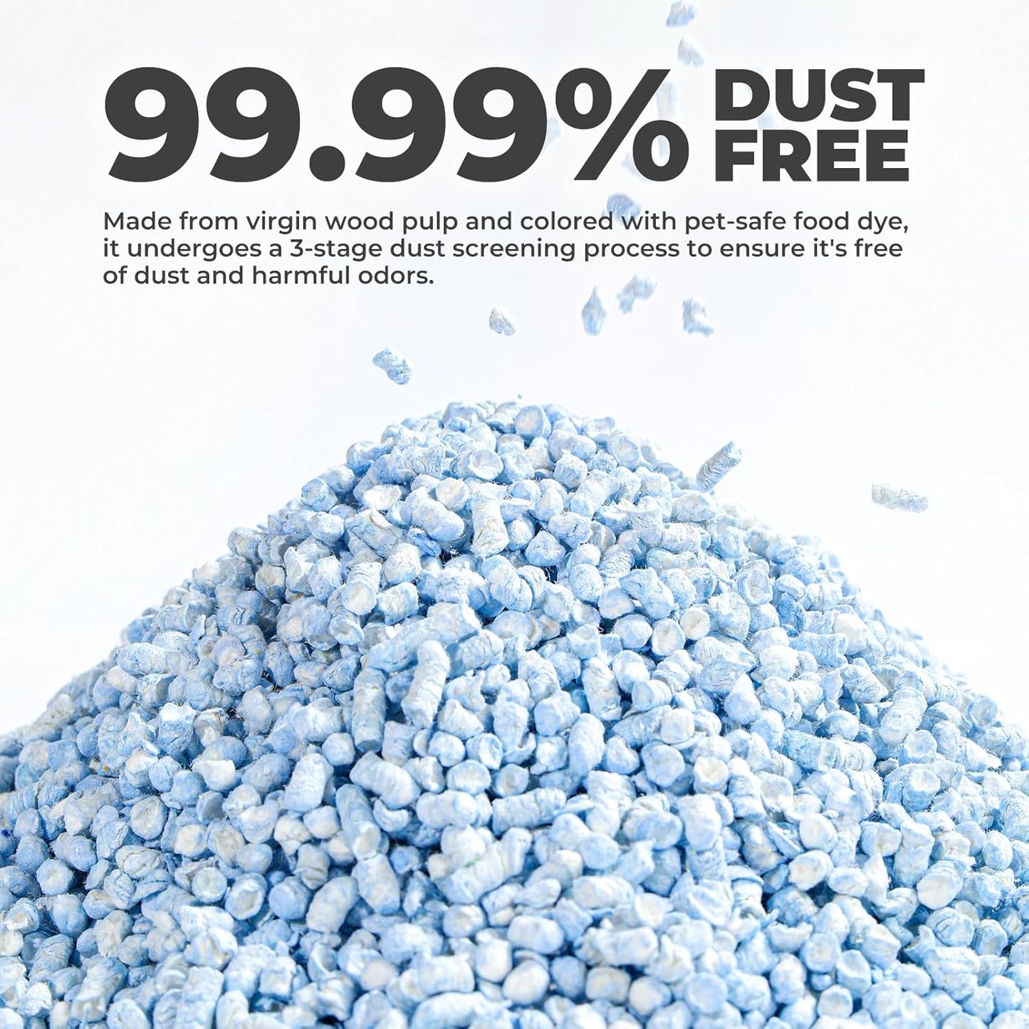 mini&moe Small Animal Paper Pellet Bedding: Odor & Moisture Absorbent Natural Paper Pellet Bedding - for Guinea Pigs, Hamsters, and Rabbits, 3.96lb