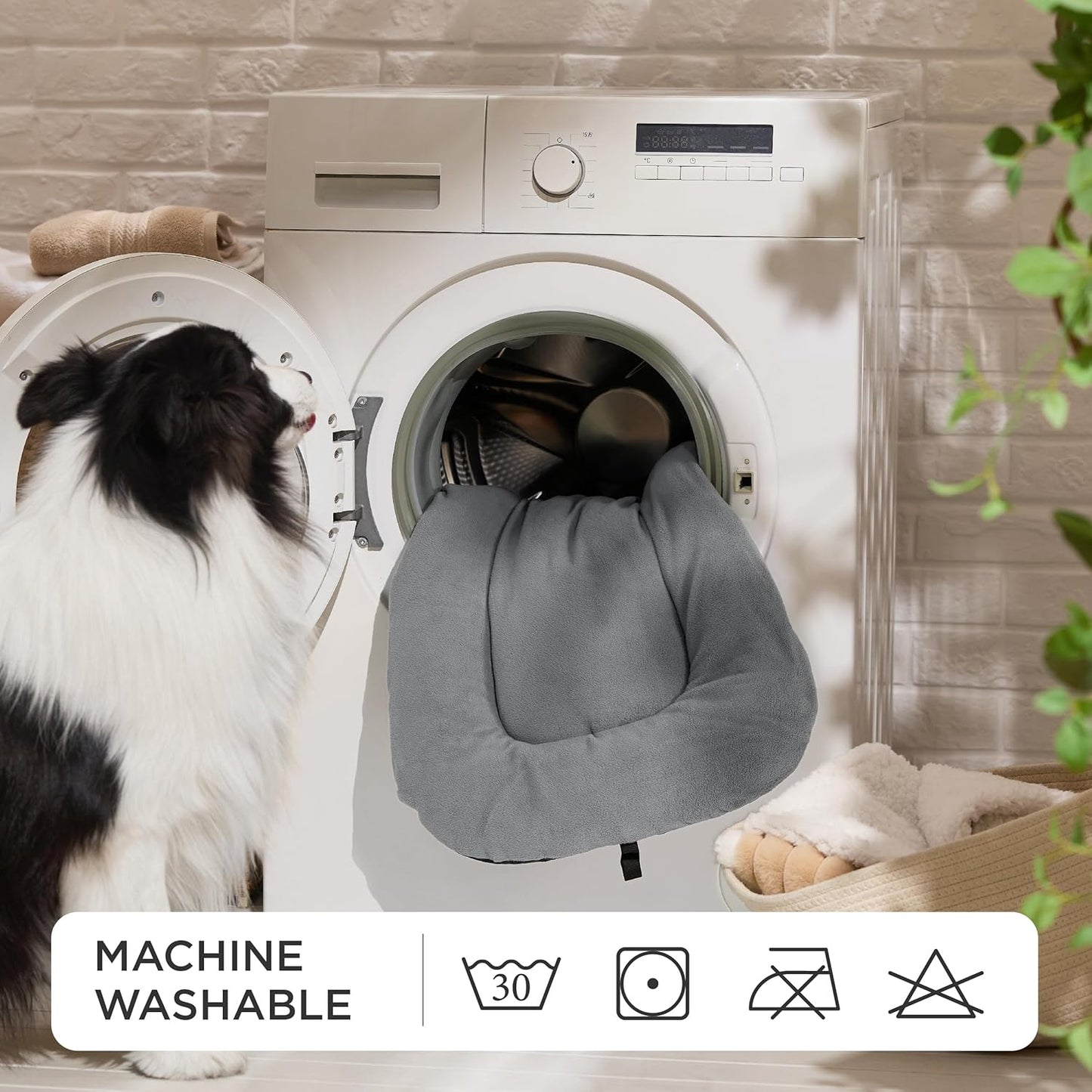 Bedsure Washable Dog Crate Pad for Small Dogs, Anti-Slip Puppy Kennel Dog Bed for Crate - Ultra Soft Fleece Flat Thin Pet Mat (Not Chew Proof), Light Grey 23"x17"