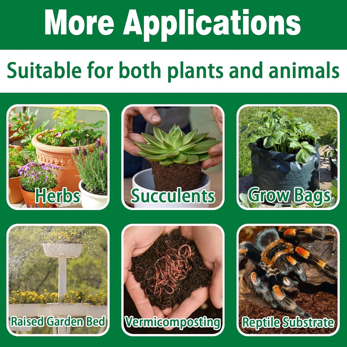 ZeeDix 8 Pack Coco Coir Brick (11.2lbs), 100% Organic Coconut Coir for Garden Soil & Potting Mix, Low EC and pH Balance, Compressed Coconut Husk Fiber for Seed Starter Soil for Indoor Outdoor Plants