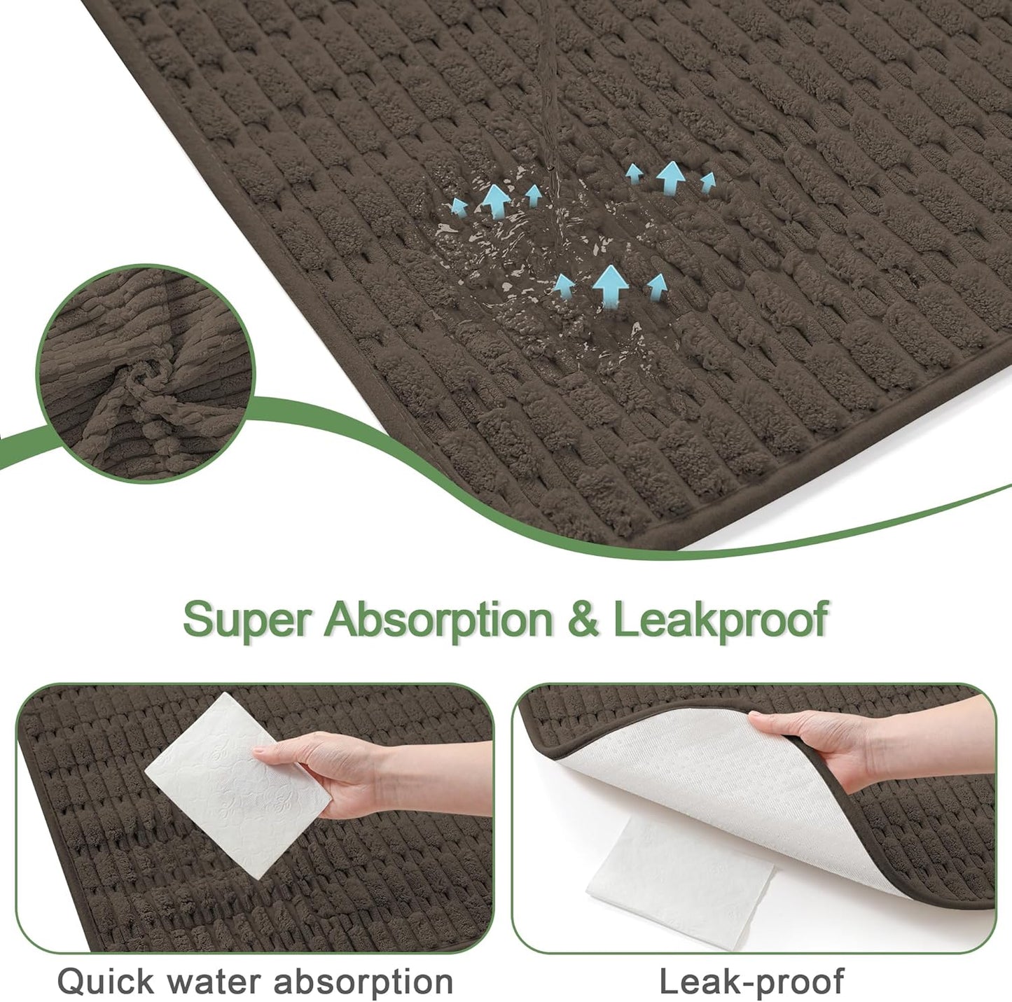 Washable Pee Pads for Dogs, 2 Pack Reusable Puppy Pads Dog Pads, Non-Slip Dog Pee Pads, Leakproof Pet Pee Pads Wee Wee Pads for Dogs. (Coffee, 30"x34"(Pack of 2))