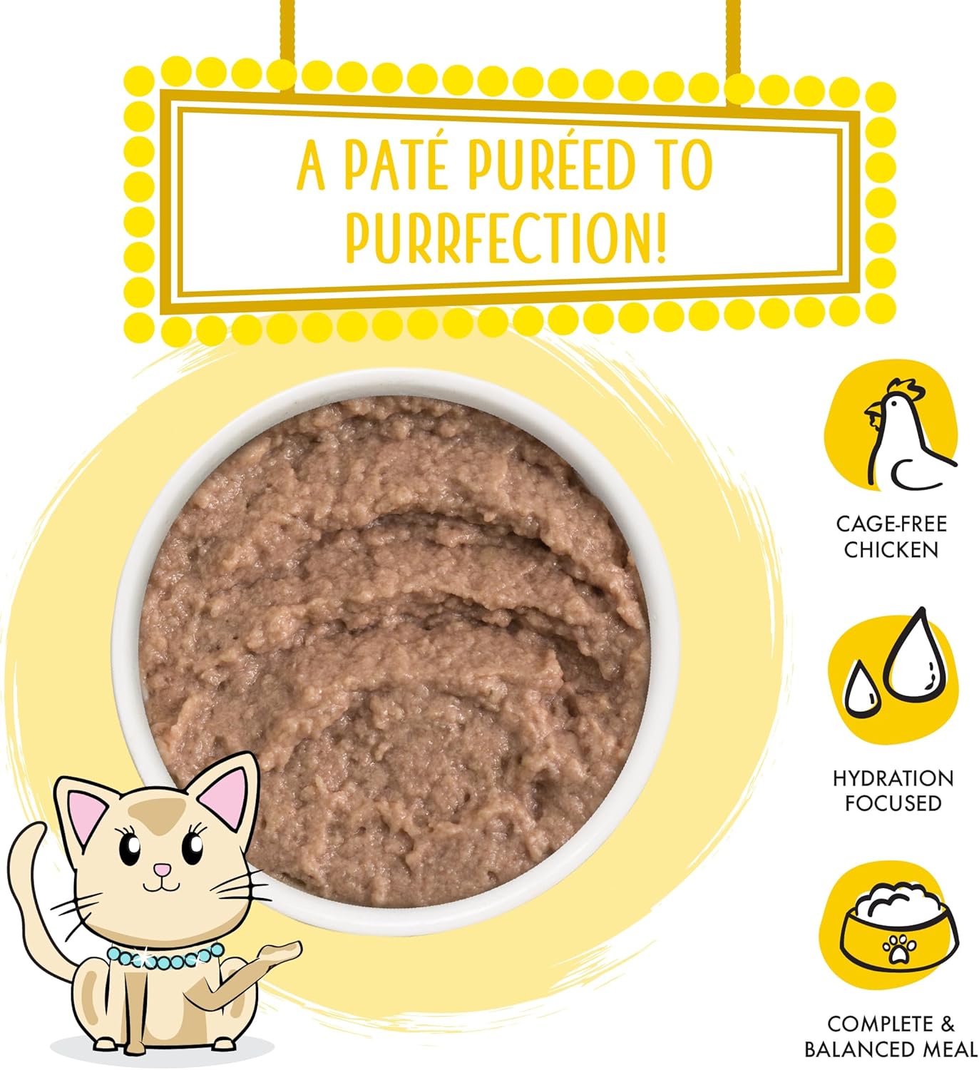 Weruva Classic Cat Paté, Press Your Dinner with Chicken, 5.5oz Can (Pack of 8)