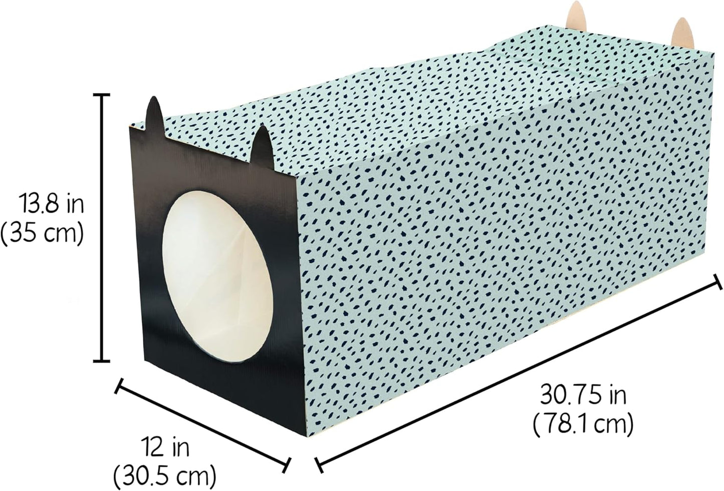 Kitty City Paper Bag Scratchers for Cats, Blue Paper Bag Tunnel Scratcher